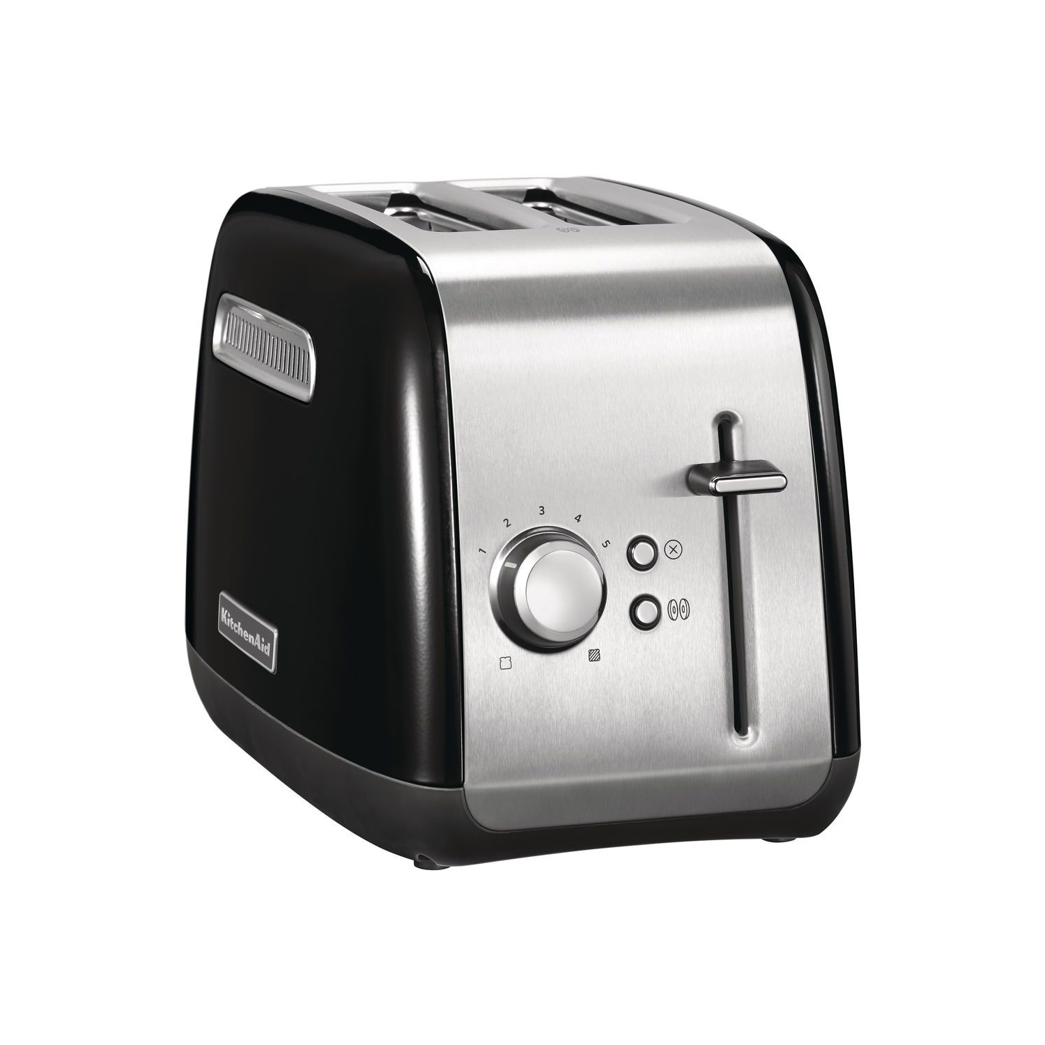 Prajitor de paine KitchenAid 5KMT2115EOB, 2 sloturi si 5 grade de rumenire, 1100W, onyx black