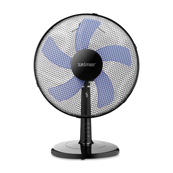 Ventilator de birou Zelmer ZTF0400, 50 W, 40 cm diametru, 3 trepte viteza, Negru