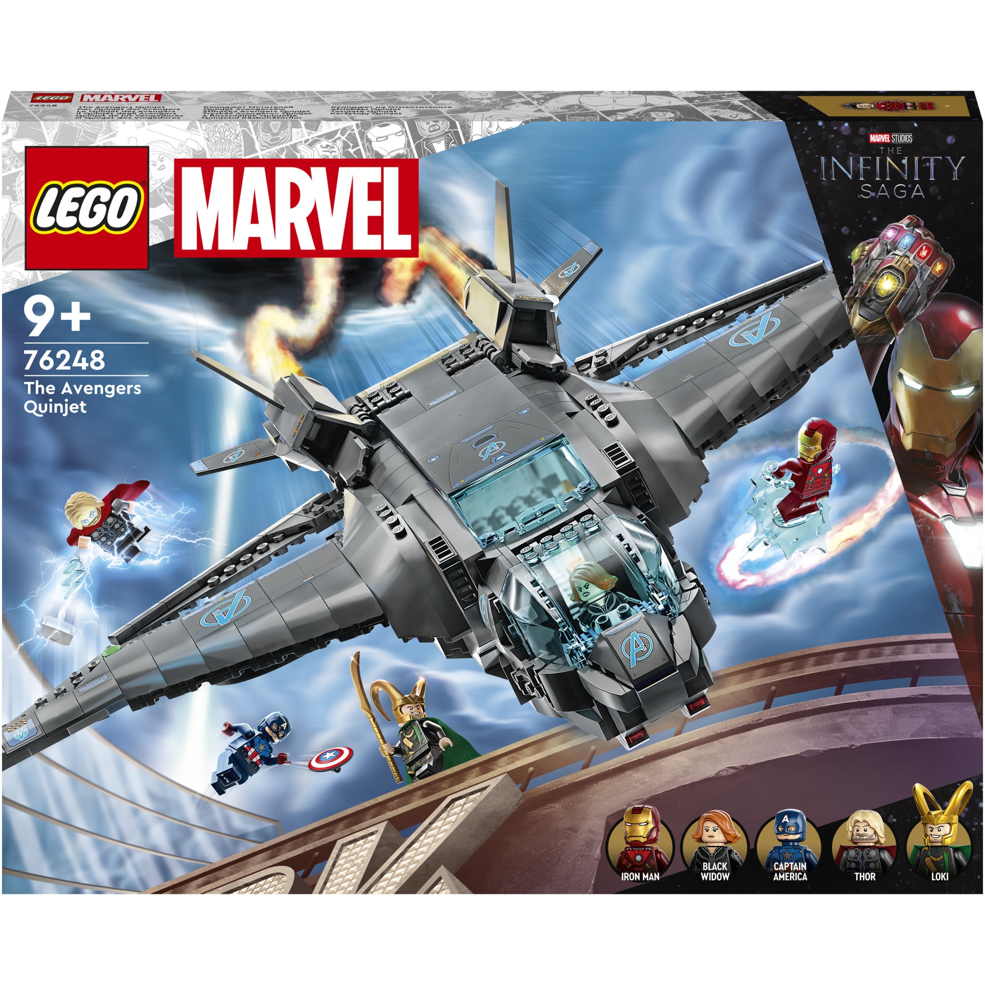 LEGO® Marvel - Quinjetul Razbunatorilor 76248, 795 piese