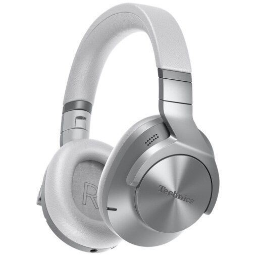 Casti Over the Ear Tehnics EAH-A800E-K, Bluetooth, Over-ear, Hybrid Noise Cancelling, Mutipoint, JustMyVoice, Alexa built-in, Quick Charge, Autonomie 120 ore, Argintiu