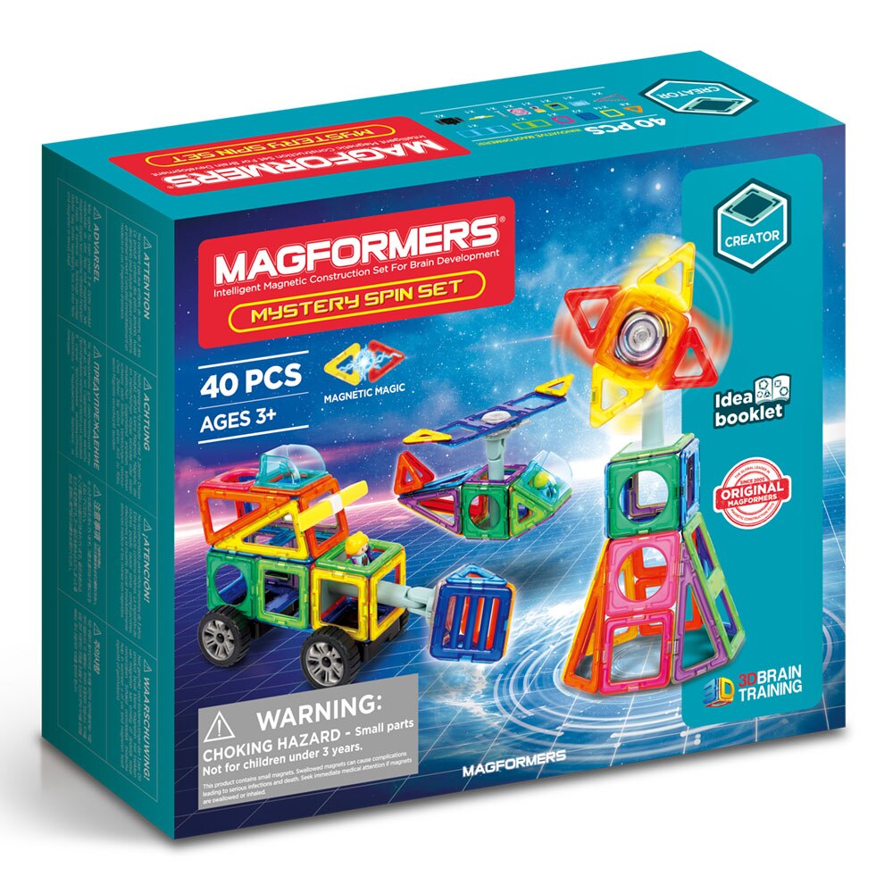 Set de constructie magnetic Magformers - Mystery Spin, 40 piese