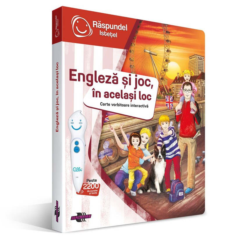 Set Raspundel Istetel - Carte si creion, Engleza si joc, in acelasi loc