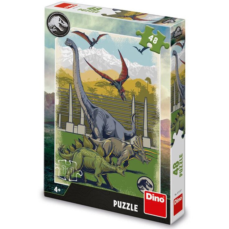 Puzzle Dino Toys - Jurassic World, 48 piese