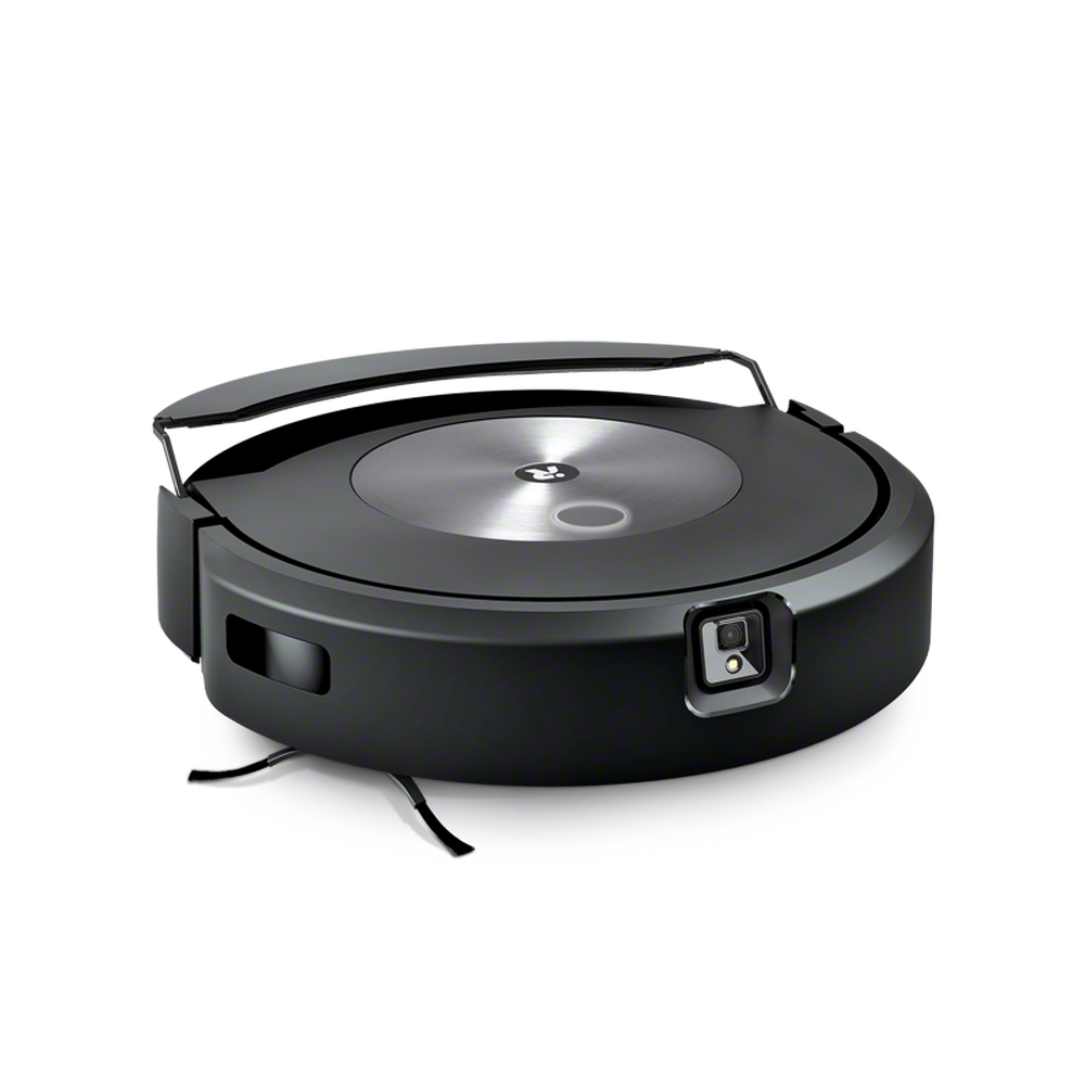 Robot aspirator cu mop iRobot Roomba Combo J7158, 26Wh, mop cu ridicare/coborare automata, camera frontala, evita obstacole, control aplicatie, 10 harti, bariere virtuale, WiFi, Alexa&Google, senzori scari, gri