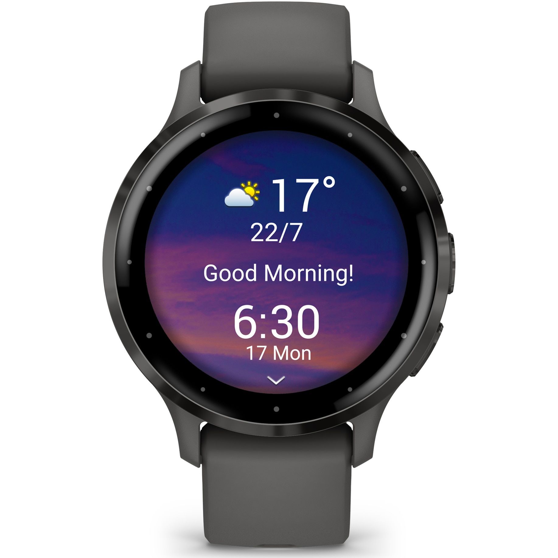 Smartwatch Garmin Venu 3S, GPS, Wi-Fi, silicone strap, Black Sesame/Slate