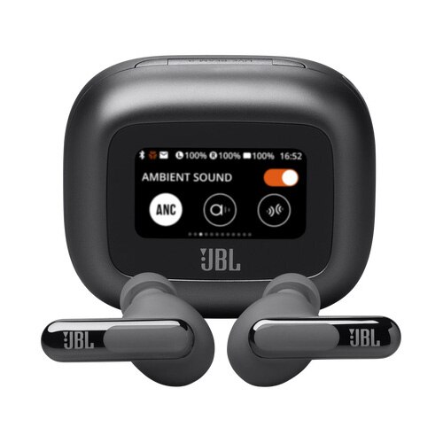Casti InEar JBL Live Beam 3, True Wireless, Bluetooth 53, HiRes, Smart Case, True Adaptive NC, Autonomie 48H, Multipoint, IP55, Black
