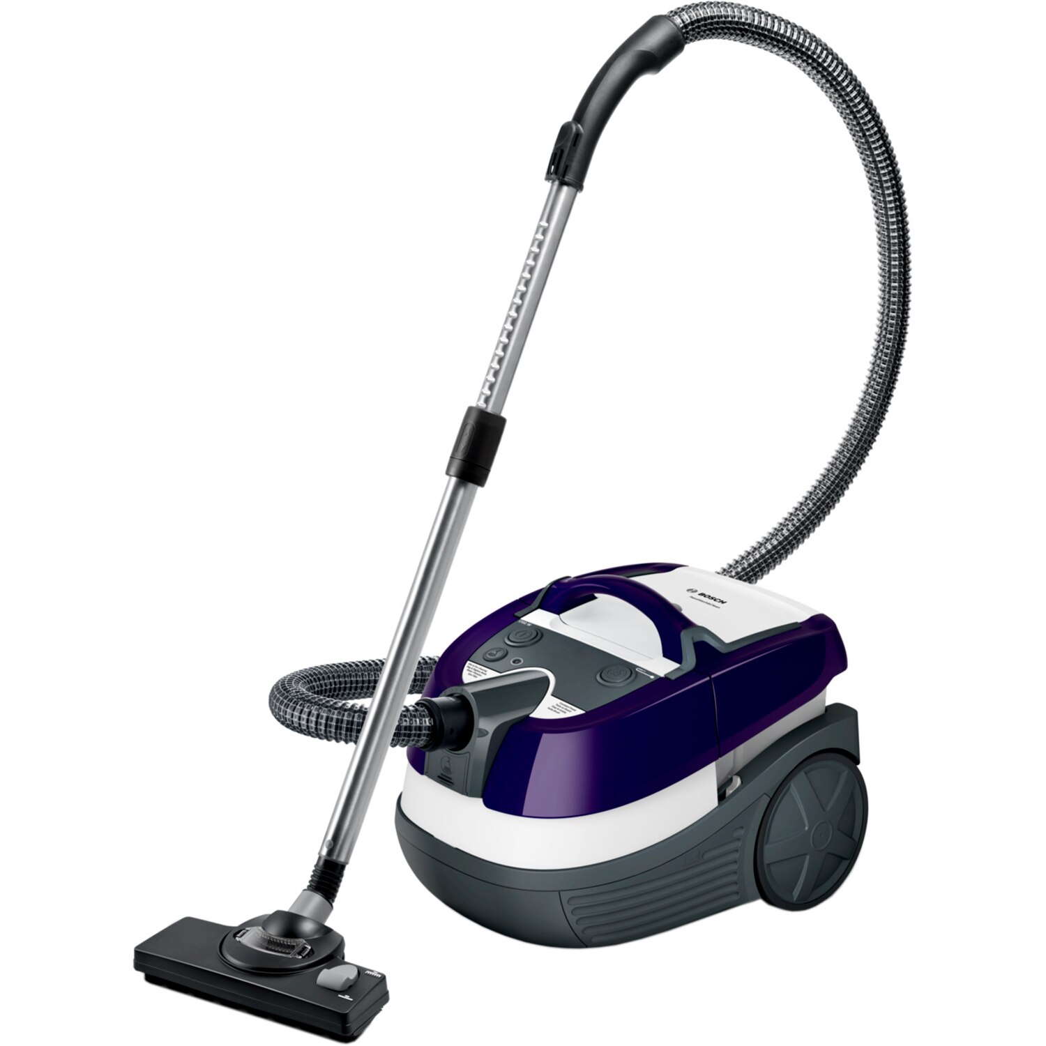 Bosch BWD41740 washing vacuum cleaner, 1700 W, 5 L, Epa filter, Turbo brush, metal telescopic tube, AlbMov