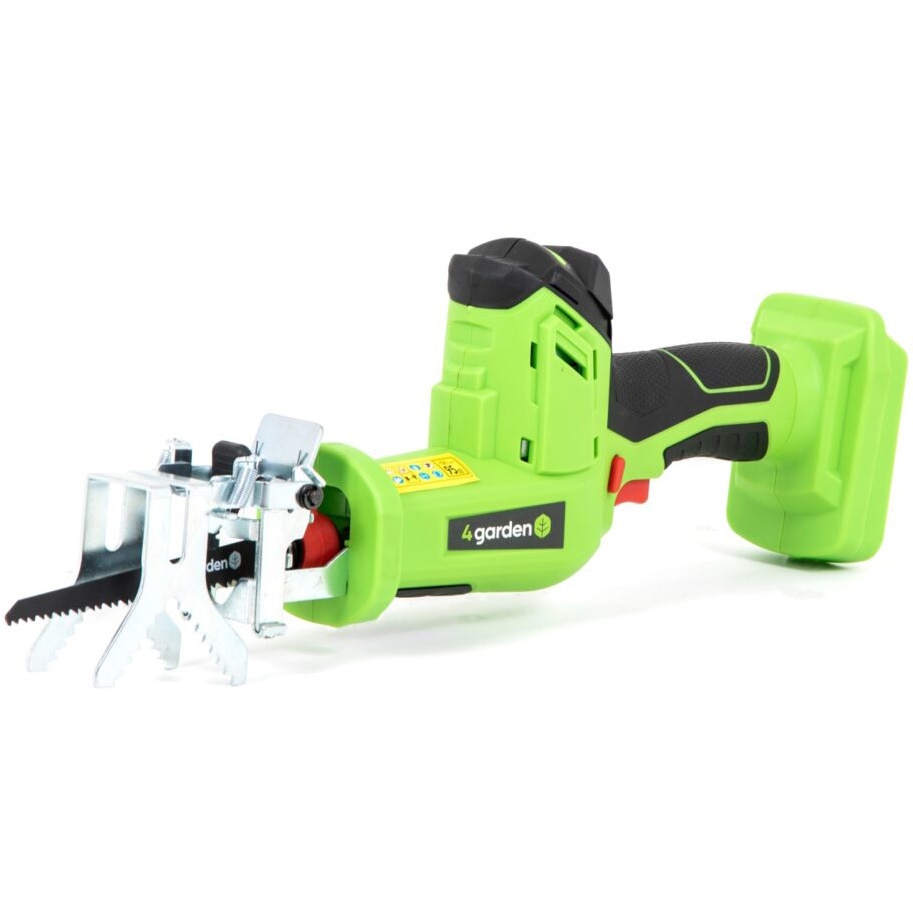 Fierastrau electric cu panza pe acumulator pentru gradina 4Garden APS12, motor 20 V, taiere lemn max. 8 cm, taiere metal max. 1 cm, fara incarcator si acumulator in pachet