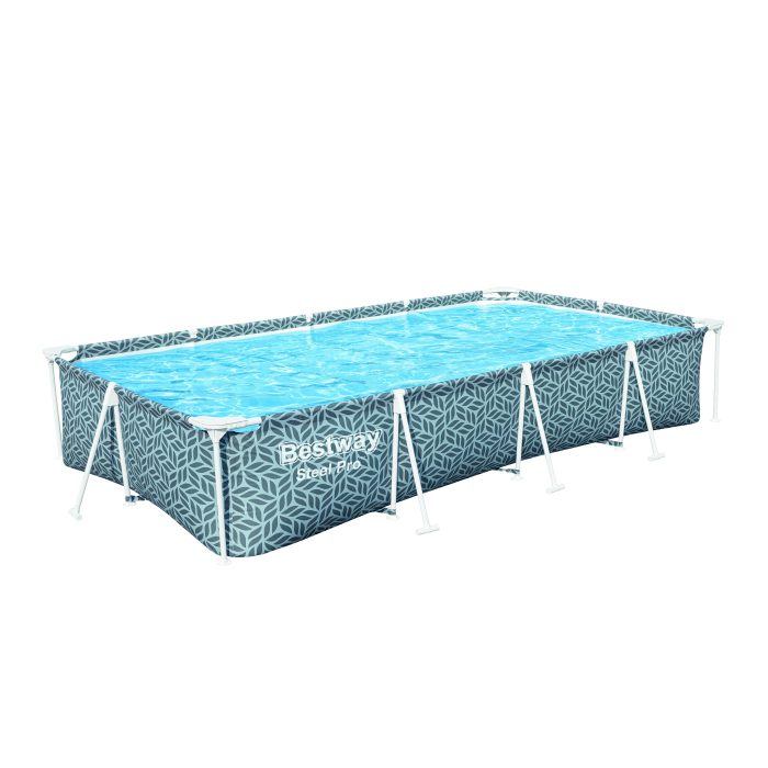 Bestway rectangular pool, Steel Pro Frame, metal frame, gray 366 x 201 x 66 cm