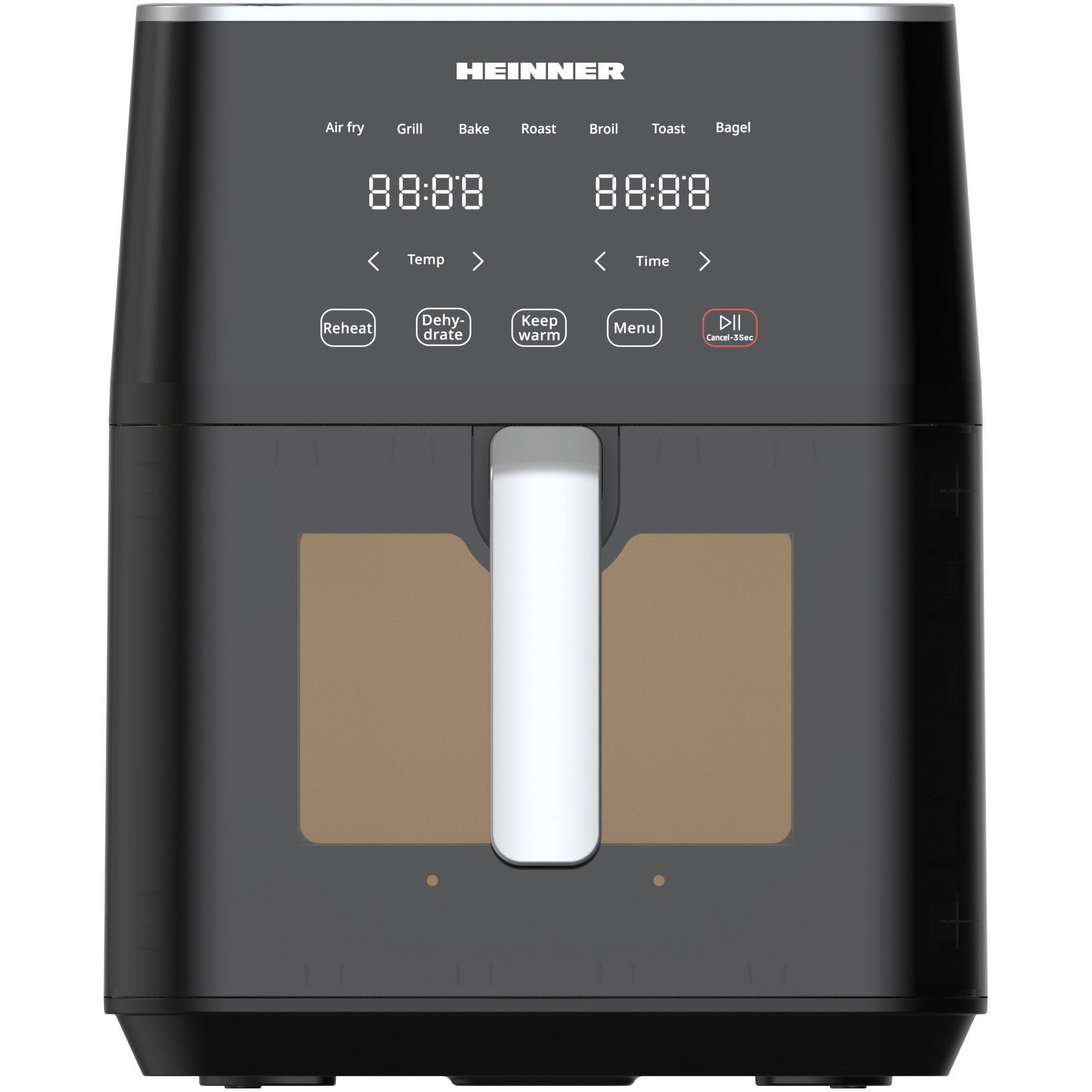 Heinner HAF-M7BK1800 hot air fryer, 1500-1800w, 7l, digital, thermostat 40-200°C, Black