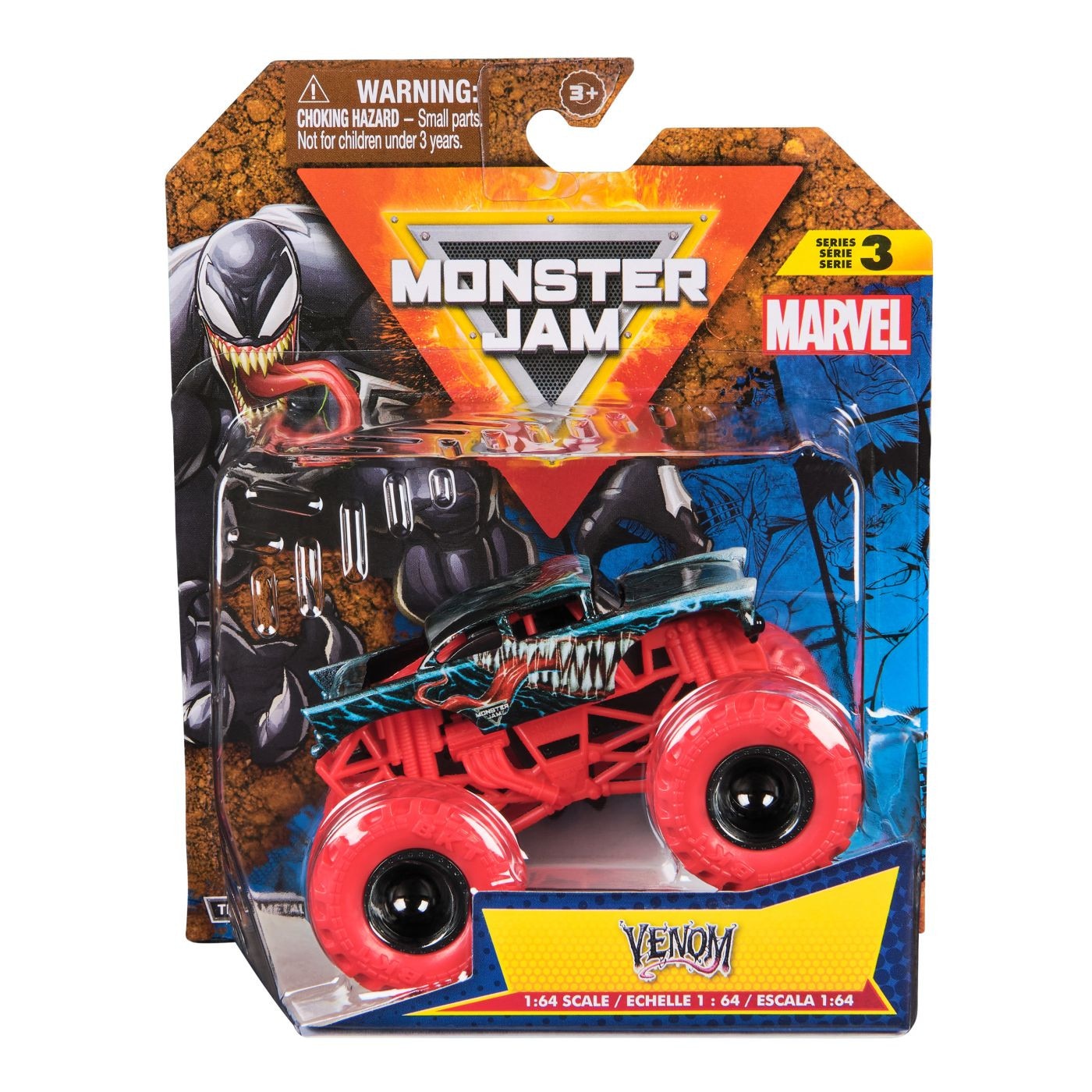 Masinuta Monster Jam Marvel - Venom, 1:64