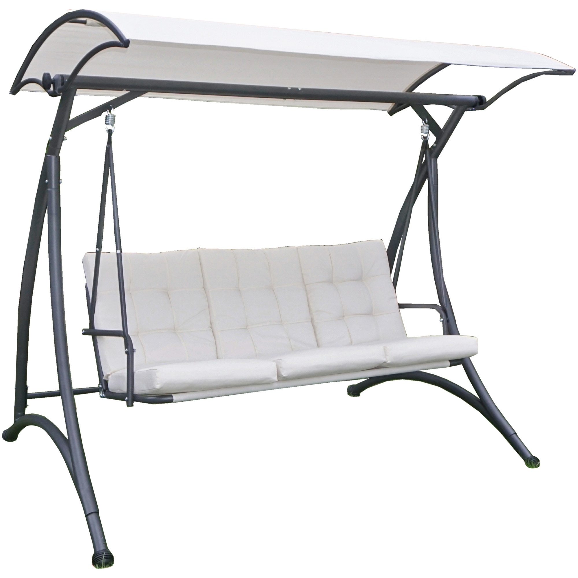 Garden/patio swing, Kring Alfta 193x132x178 cm, cream