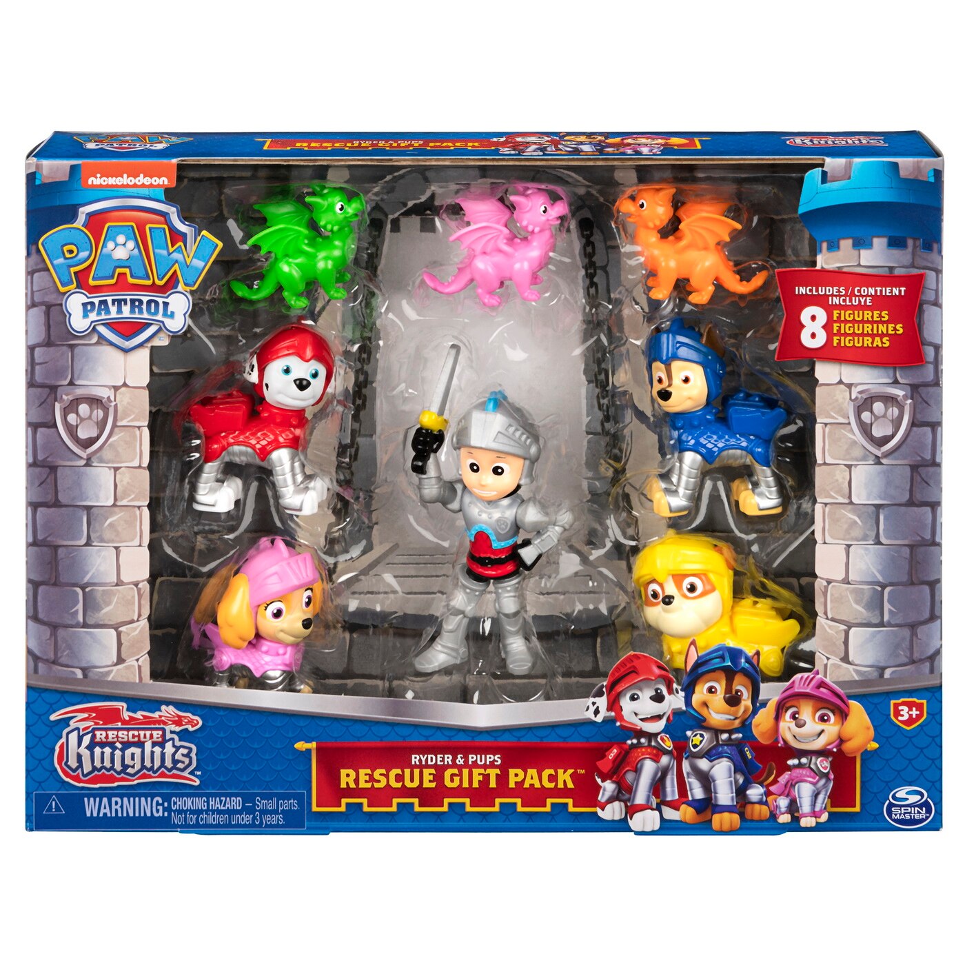 Set de joaca Paw Patrol - Rescue Knights, Gift pack, Cavaleri