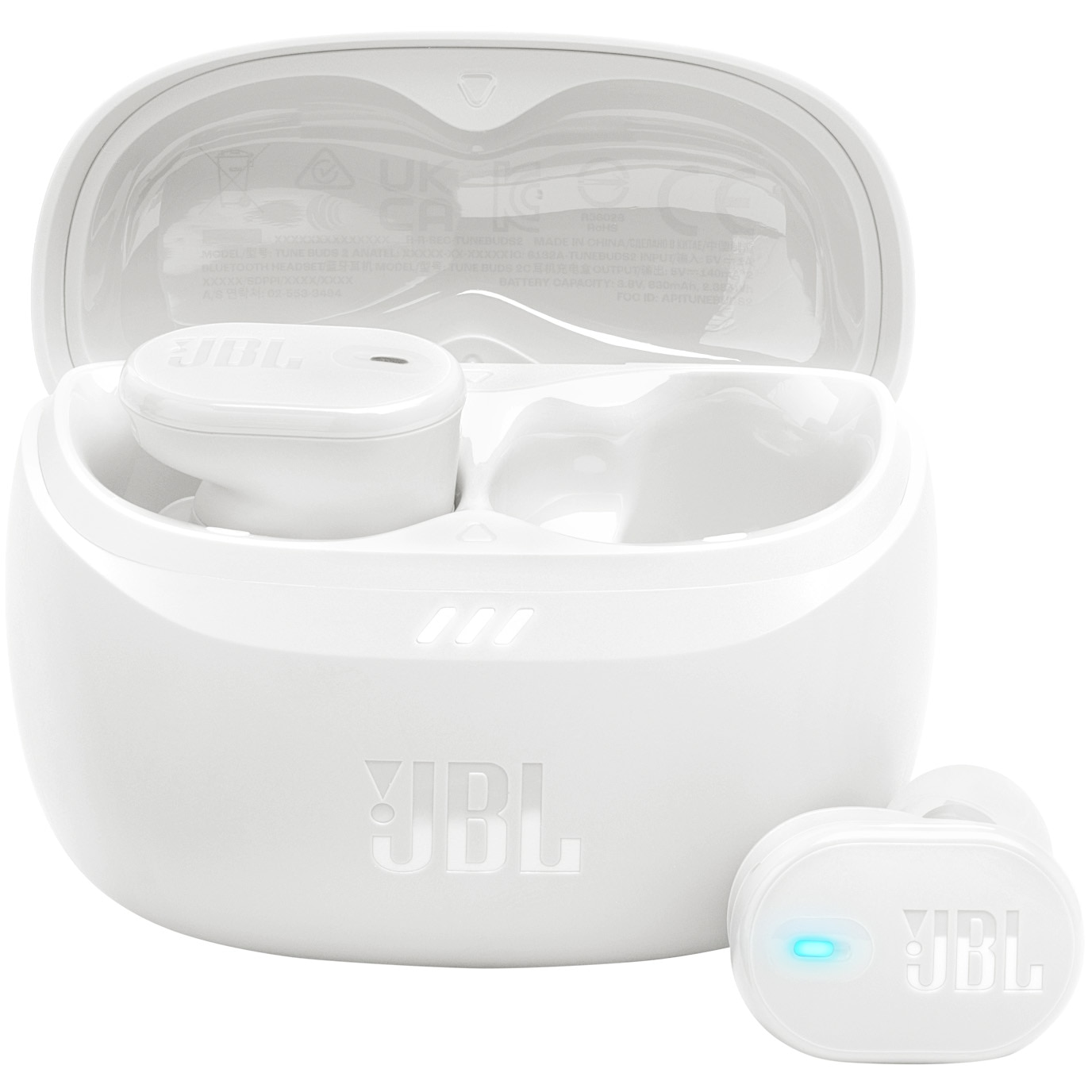 In-Ear Headphones JBL Tune Buds 2, True Wireless, Bluetooth, ANC, 48h battery, IP54, Multi-point, White