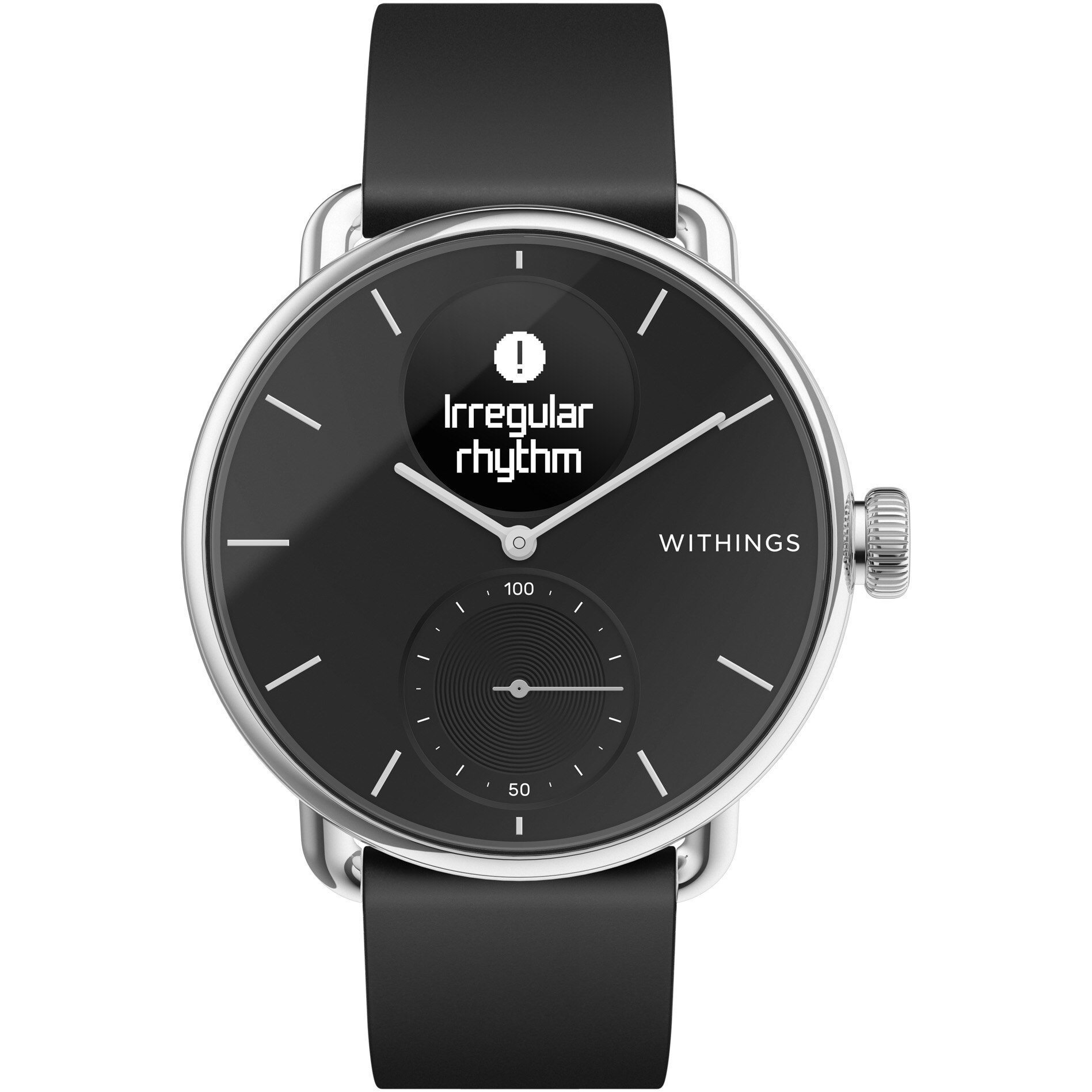 Smartwatch Withings Scanwatch, 38 mm, Negru