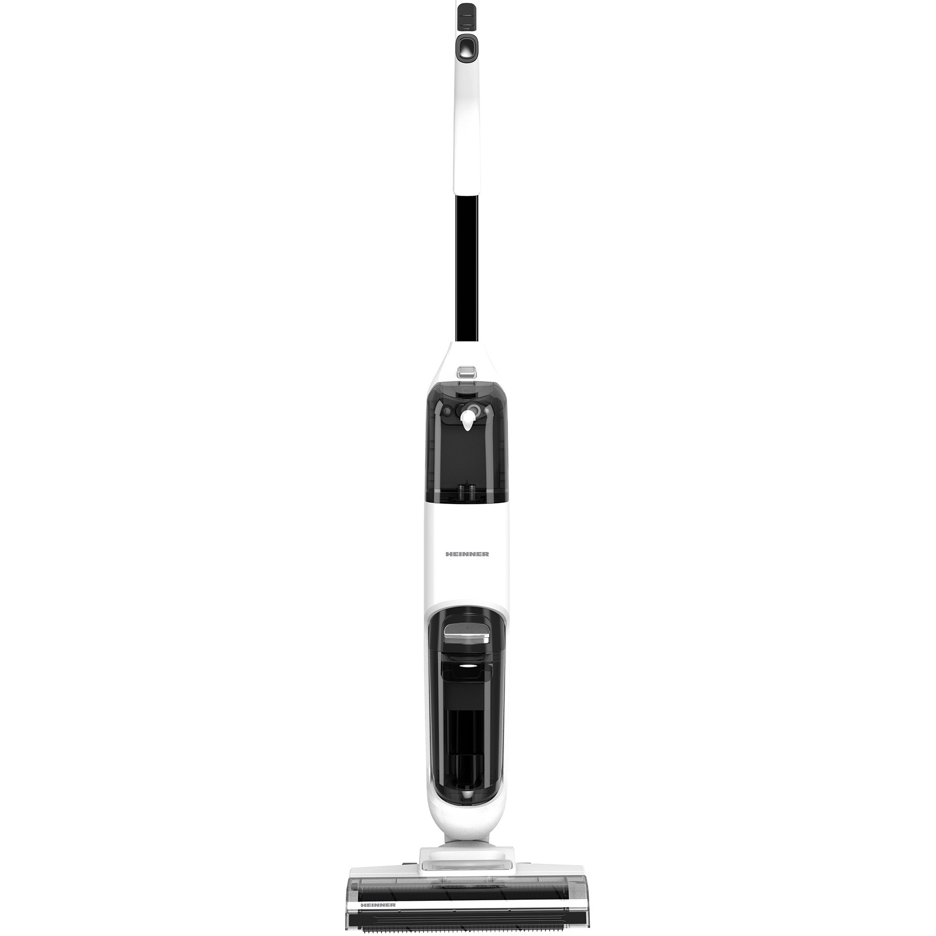 HEINNER ONE4FLOOR HSVC-M18WH3in1 upright vacuum cleaner with mop function, vacuuming, washing, mopping, self-cleaning system, power: 180w and 2 speeds, on/off controls, autonomy: 35min vacuuming/21 min mopping, 2 water containers (clean/collection): 600/4