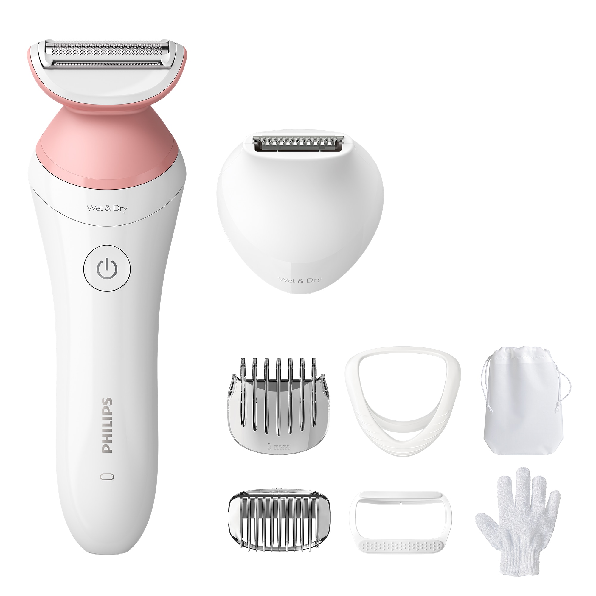 Aparat de ras Philips Lady Shaver 6000 BRL146/00, Wet&Dry, 10 ore incarcare, 40 min utilizare