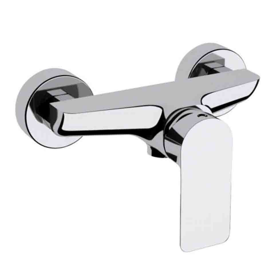 Idrobric Sofia baterie dus, crom lucios, cartus ceramic Ø 35mm, racorduri excentrice