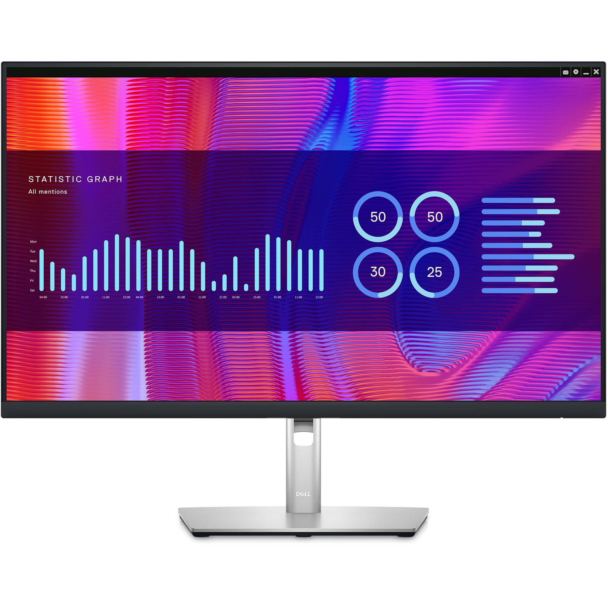 Monitor LED IPS Dell 27", WQHD, DisplayPort, Vesa, Negru