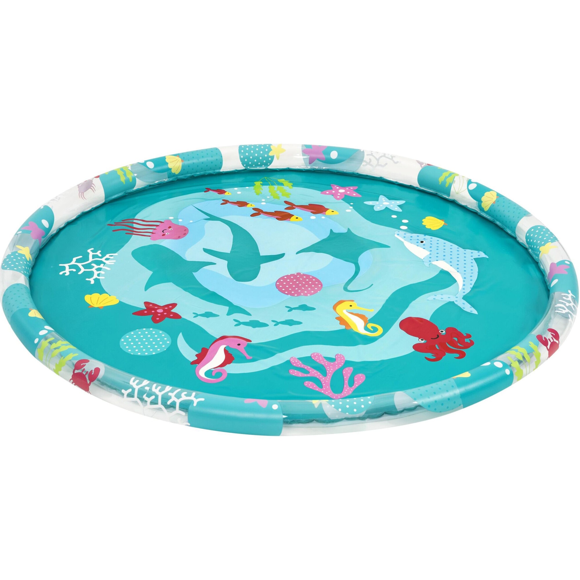 Children's pool with sprinkler, Bestway, diameter 165 cm, with holes for spraying, playground, multicolor