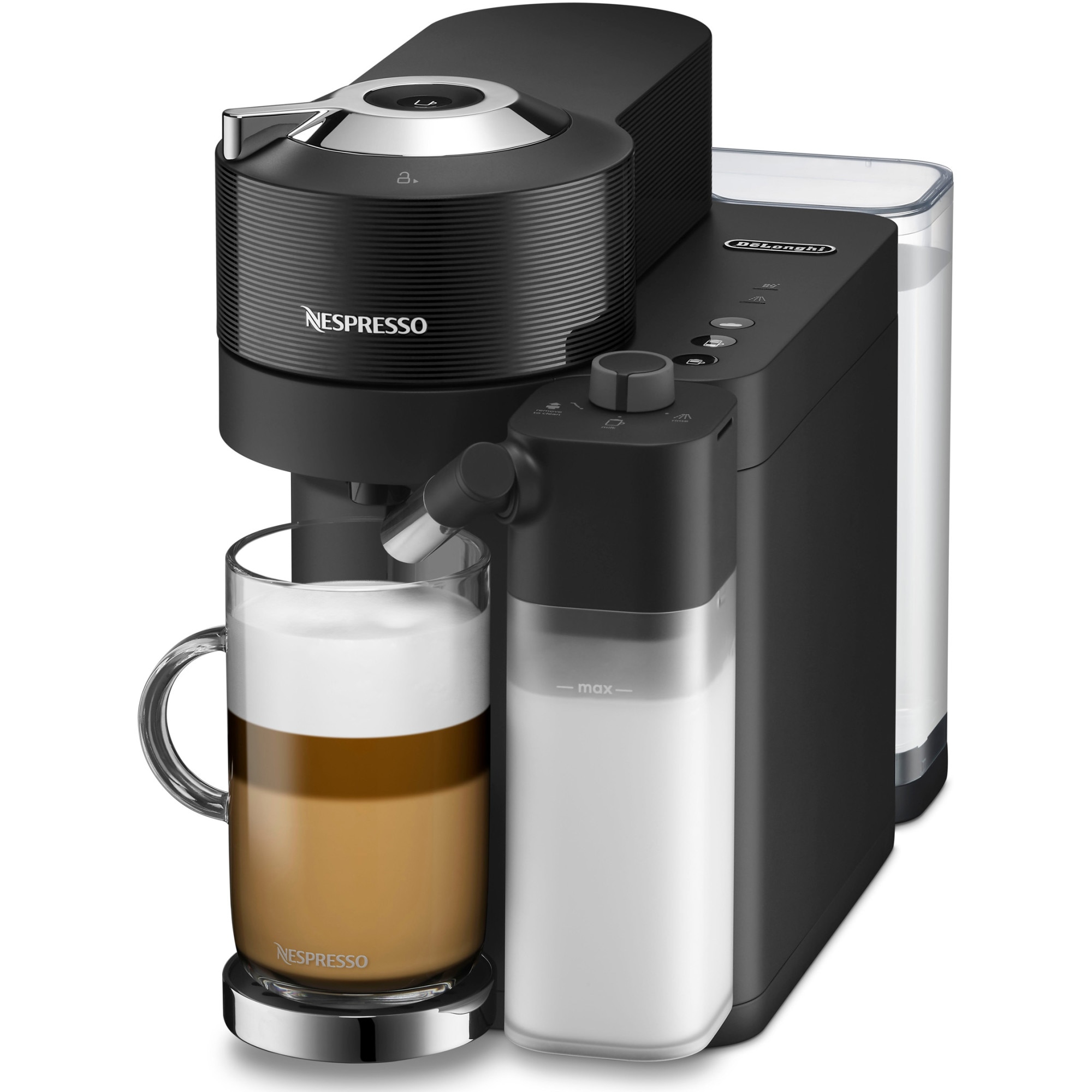 Nespresso by DeLonghi Vertuo Lattissima ENV300B Espresso Machine, 1500 W, 1.5 L, Black, tasting capsule set included