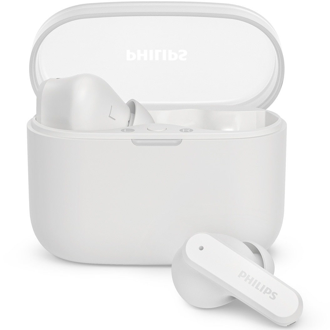 In-Ear Headphones PHILIPS TAT2000WT/00, True Wireless, Bluetooth, Multipoint, Autonomy 32 hours, IPX4, White