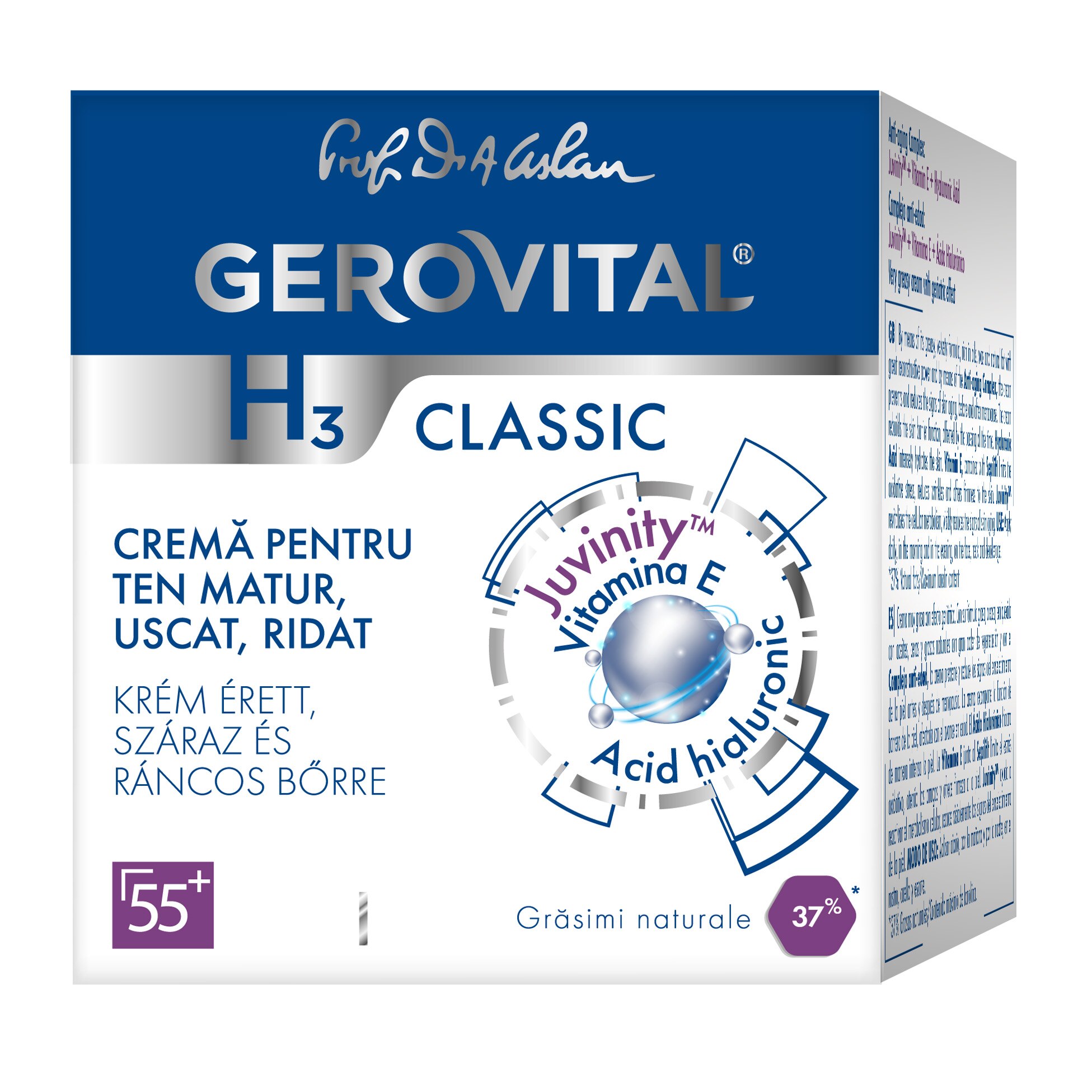 Gerovital H3 Classic cream for mature, dry, wrinkled skin, 50 ml