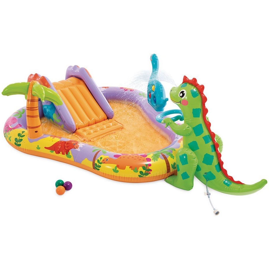 Intex Inflatable Pool - Dino Park Play Center, 201 x 157 x 69 cm