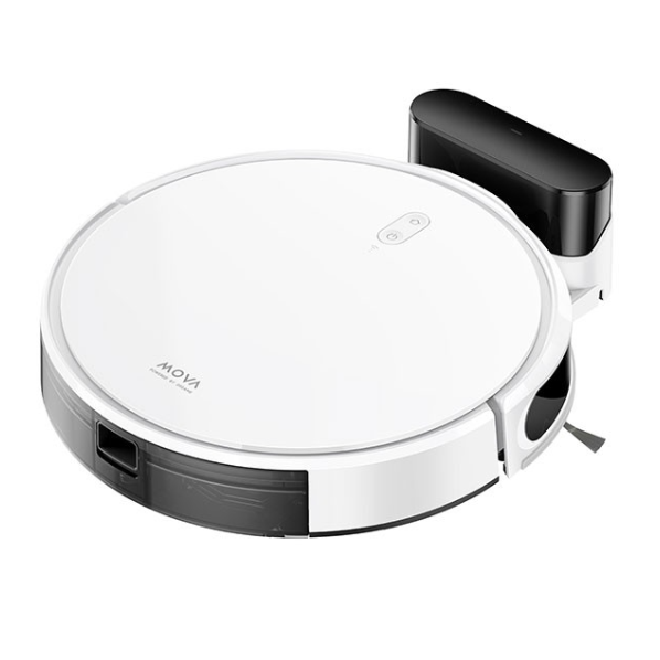 Robot de aspirare cu mop Dreame Mova M1 RPM1GA, mop rotativ, 4500Pa, rezervor praf 0.3l, rezervor apa 0.22l, baterie 2600mAh, autonomie pana la 150 minute, alb