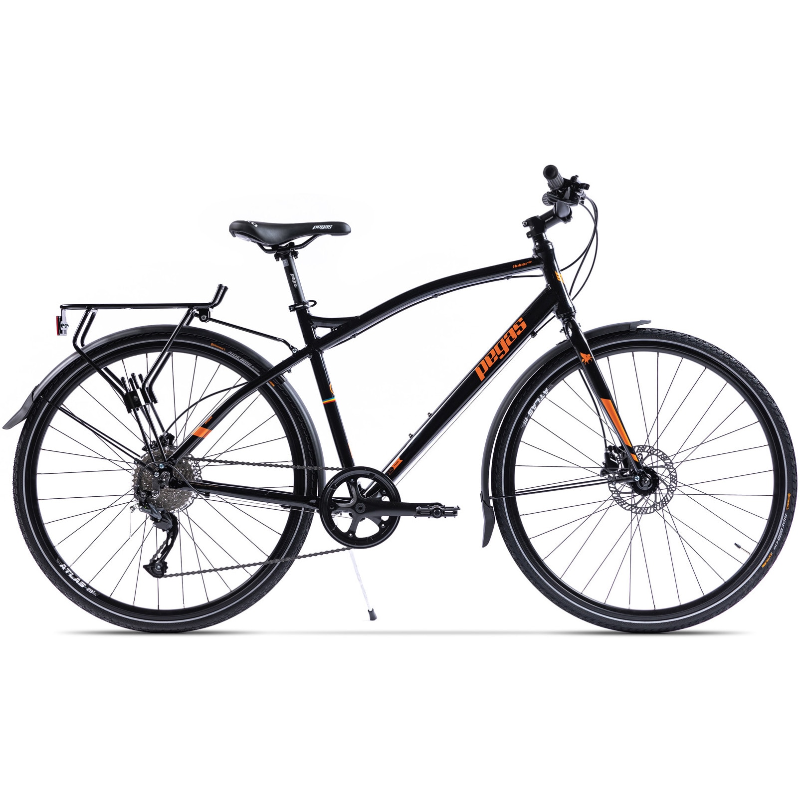 Pegas Hoinar Man 28 inch bicycle, Black Blue