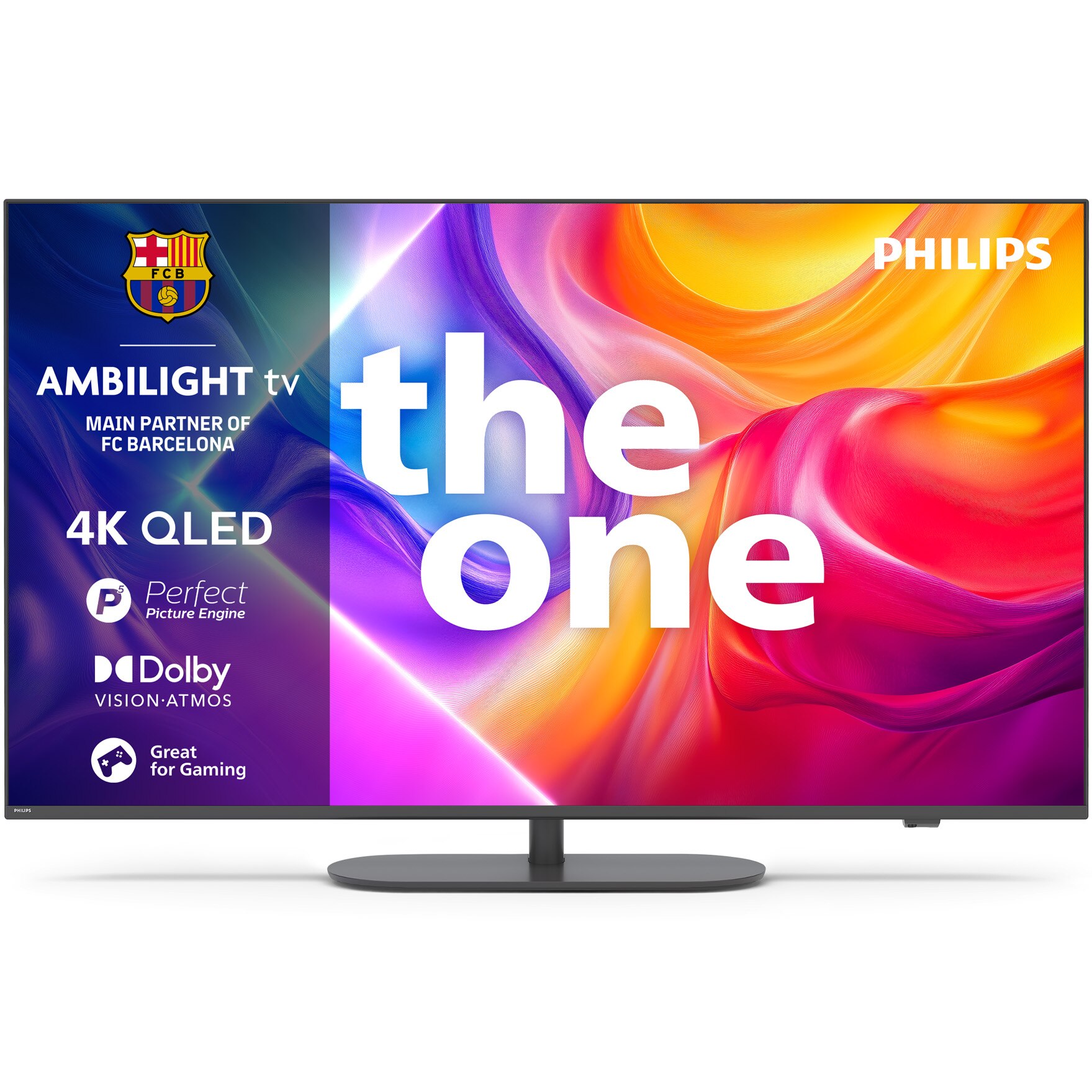 Televizor Philips AMBILIGHT QLED 75PUS9010, 189 cm, Smart TV, 4K, 100 Hz, Clasa E (Model 2025)