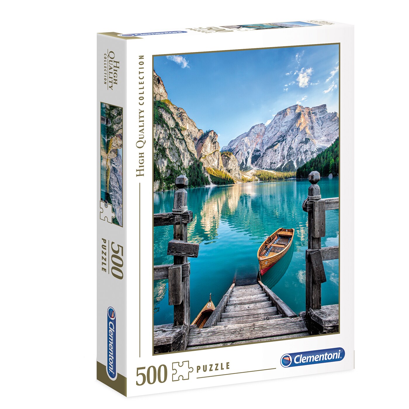 Puzzle Clementoni - Lacul Braies, 500 piese