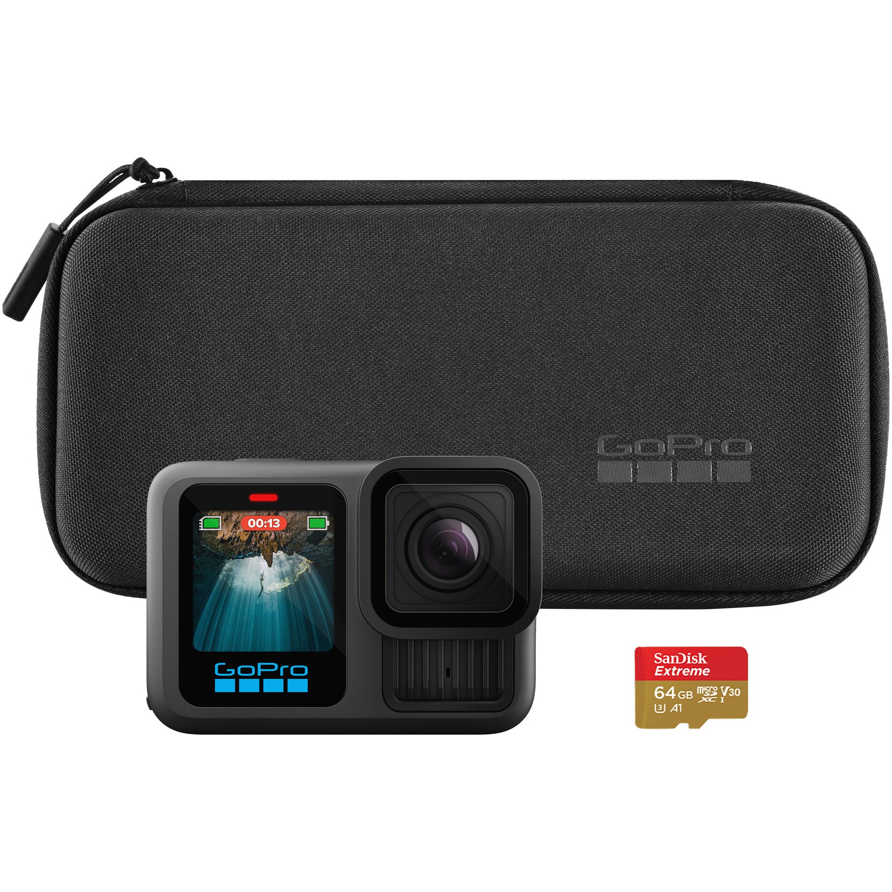 Camera video sport GoPro Hero13 Black, 5.3K60 + Card MicroSD 64GB