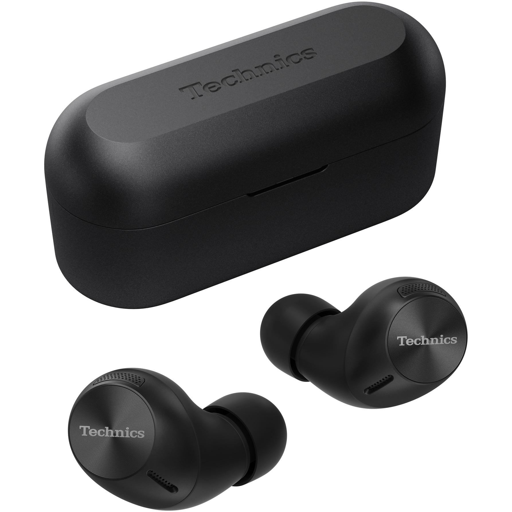 Casti In-Ear Technics EAH-AZ40M2EK, True Wireless, Hybrid Noise Cancelling, Multipoint, Alexa built-in, Autonomie 24 ore, Negru
