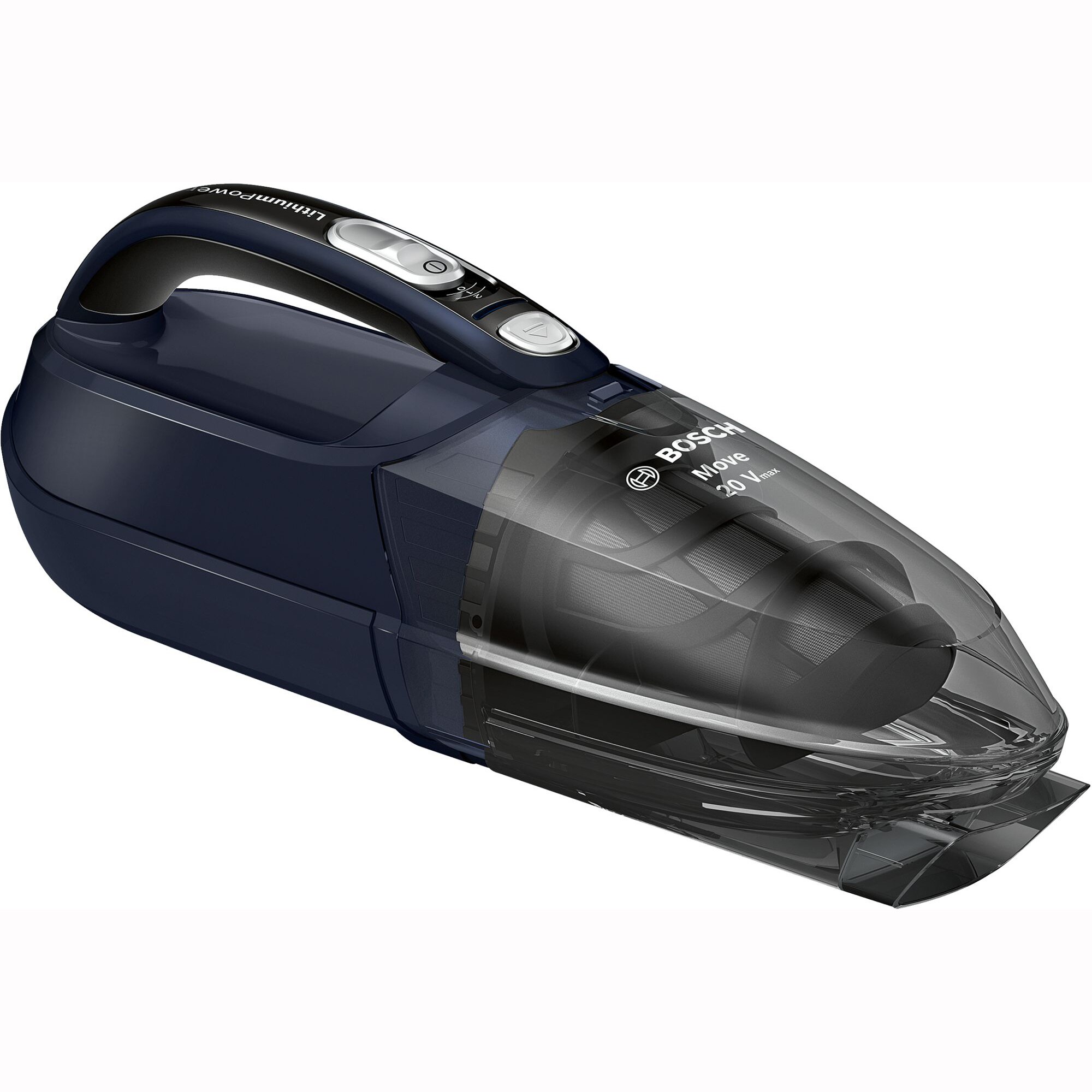 Bosch BHN20L hand vacuum cleaner, 18 V LiIon, Autonomy 45 min, 2 power levels, Blue
