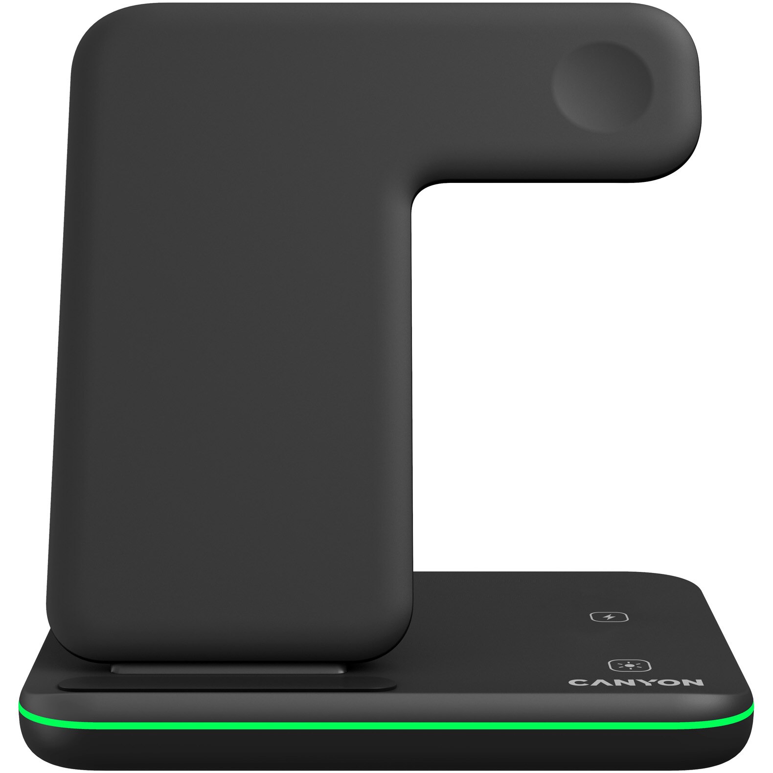 Incarcator wireless Canyon WS-303 3in1, Negru