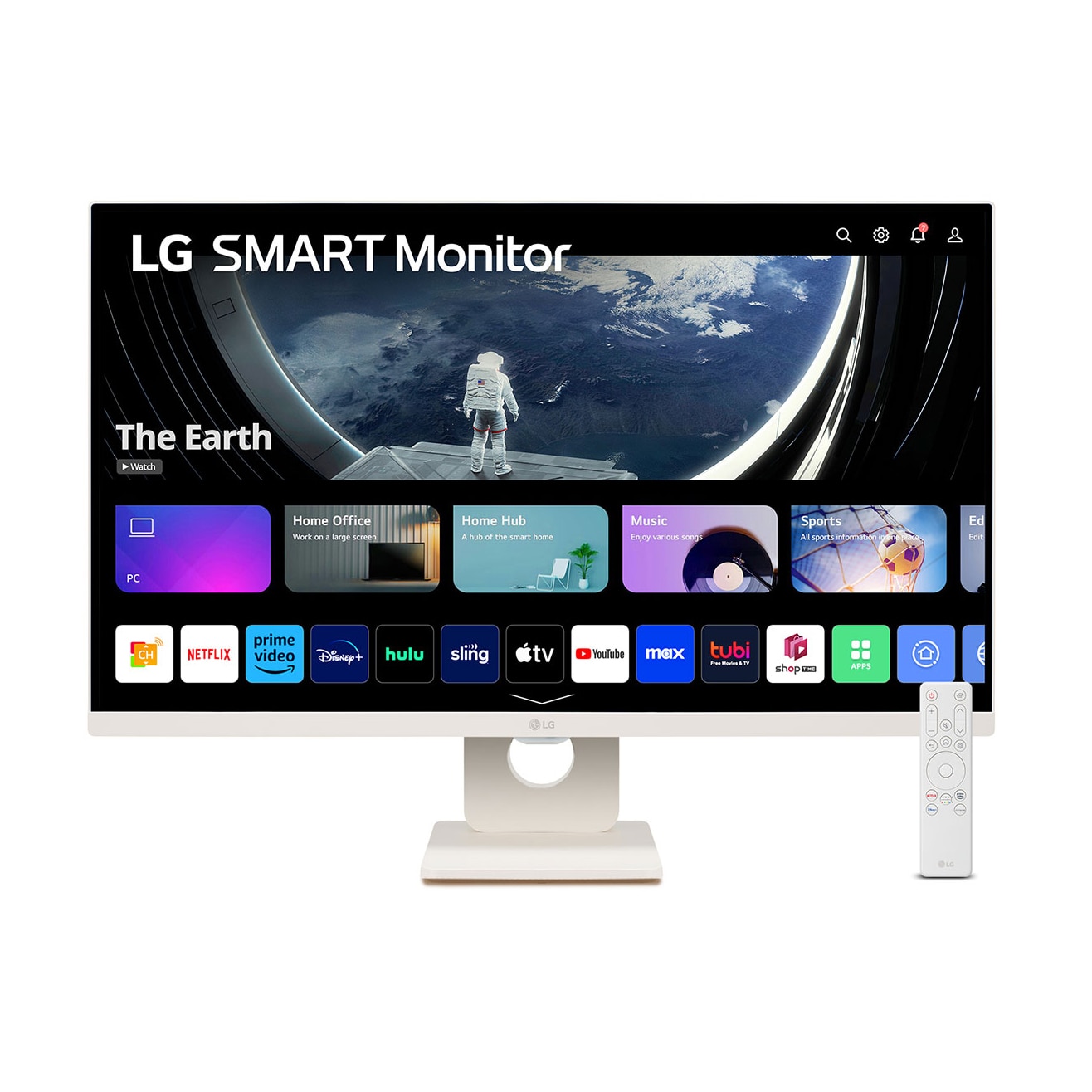 Monitor inteligent, LG, 27", 16:9, 1920x1080, 14 ms, HDMI, USB, Bluetooth, Alb