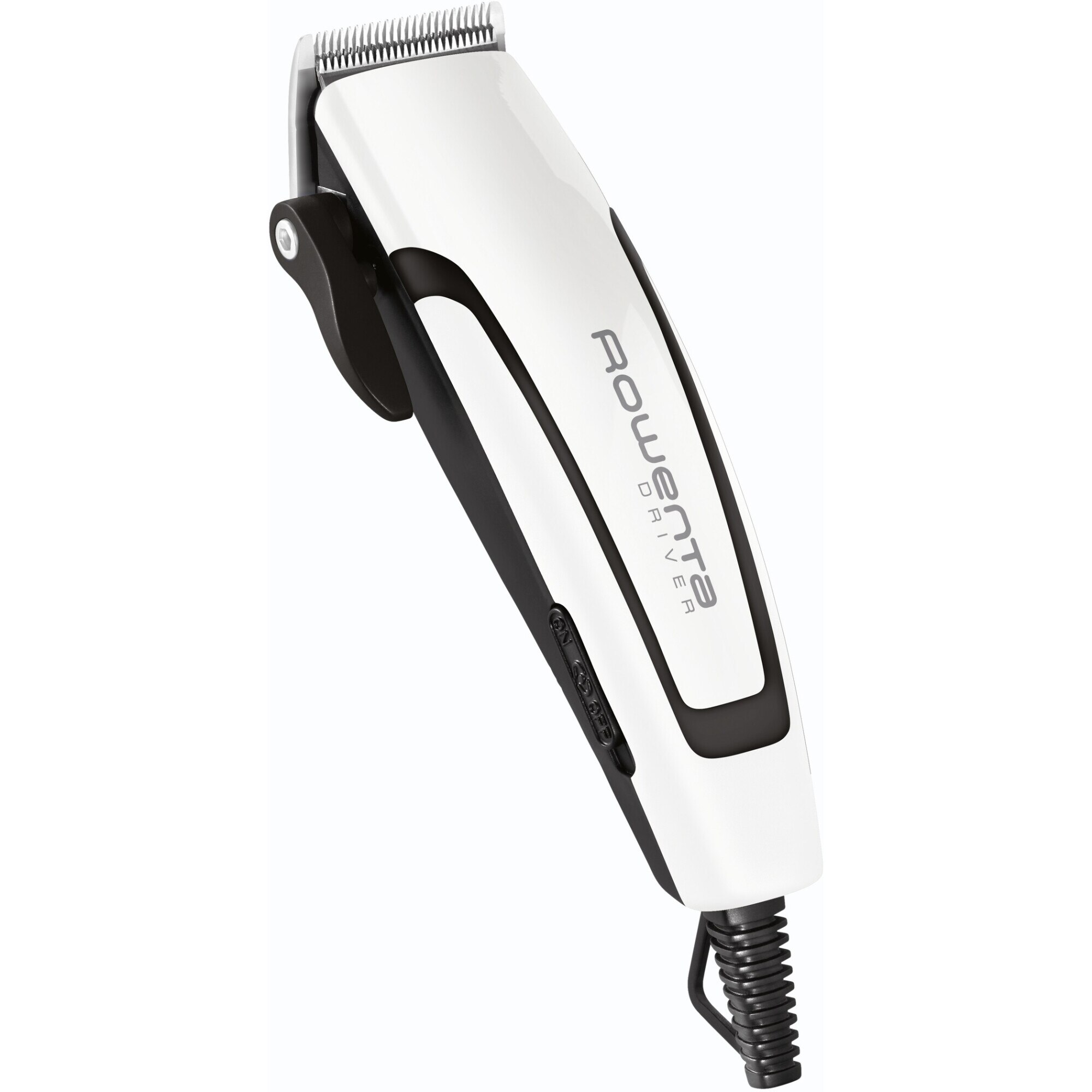 Aparat de tuns ROWENTA Driver TN1601F1, 4 piepteni, 3 micro-setari de precizie, negru/alb