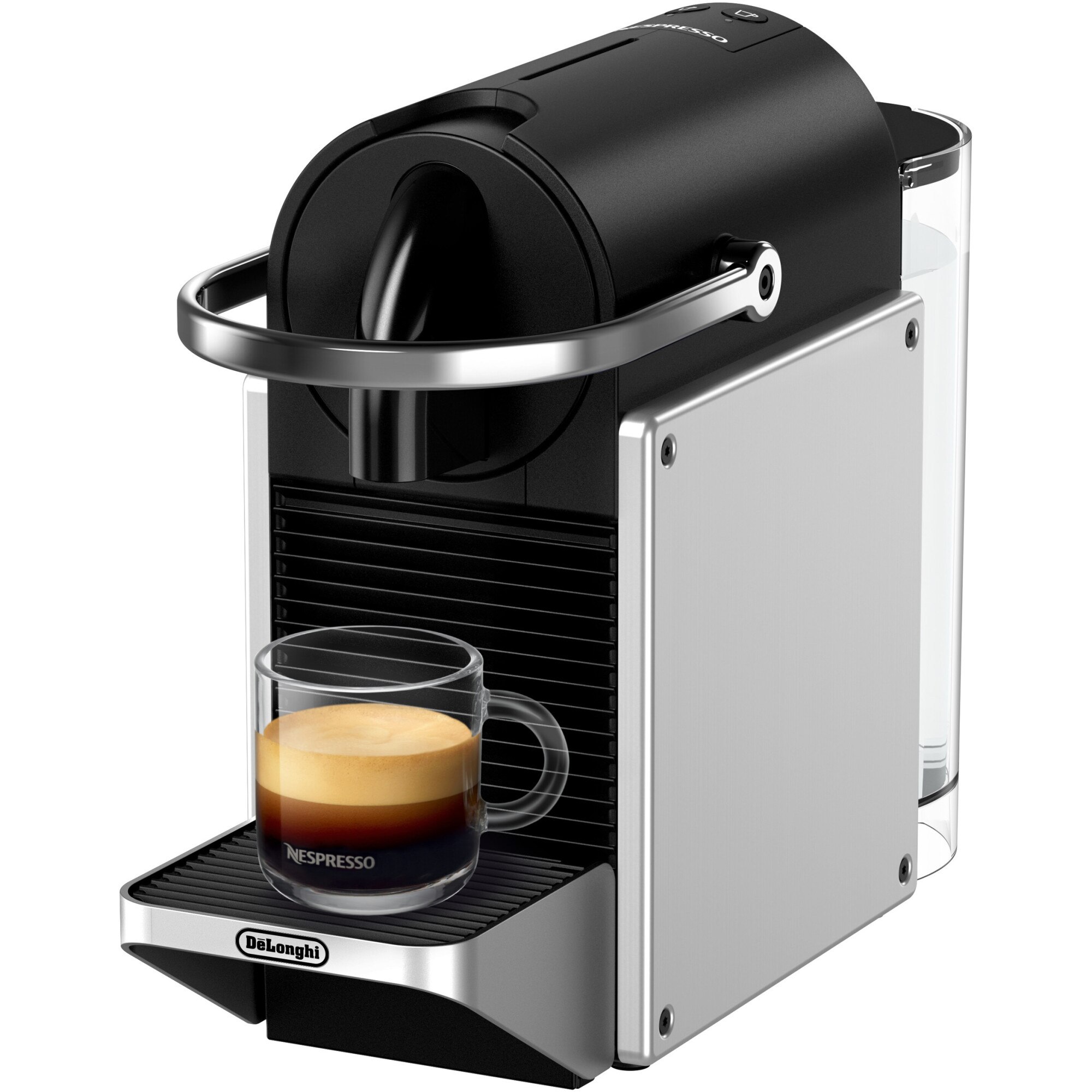 Nespresso espresso machine De'Longhi Pixie EN127S PIXIE, 0132193843, 19 bar, quick heating 25 seconds, automatic stop, water tank capacity 07 l, silver