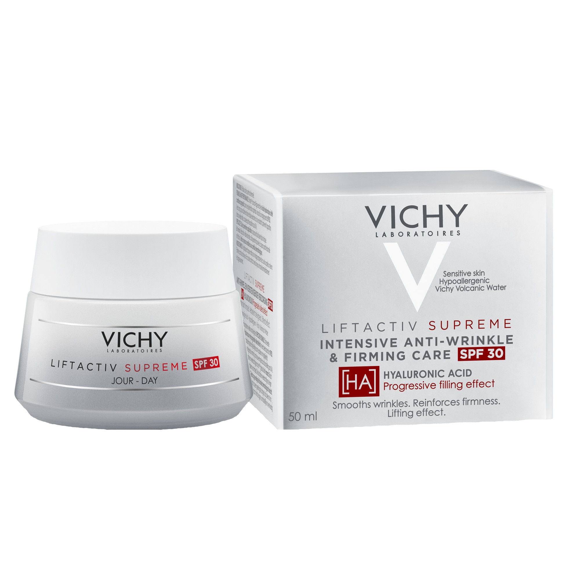 Vichy Liftactiv Supreme SPF 30 anti-wrinkle face cream with hyaluronic acid, for all skin types, 50 ml