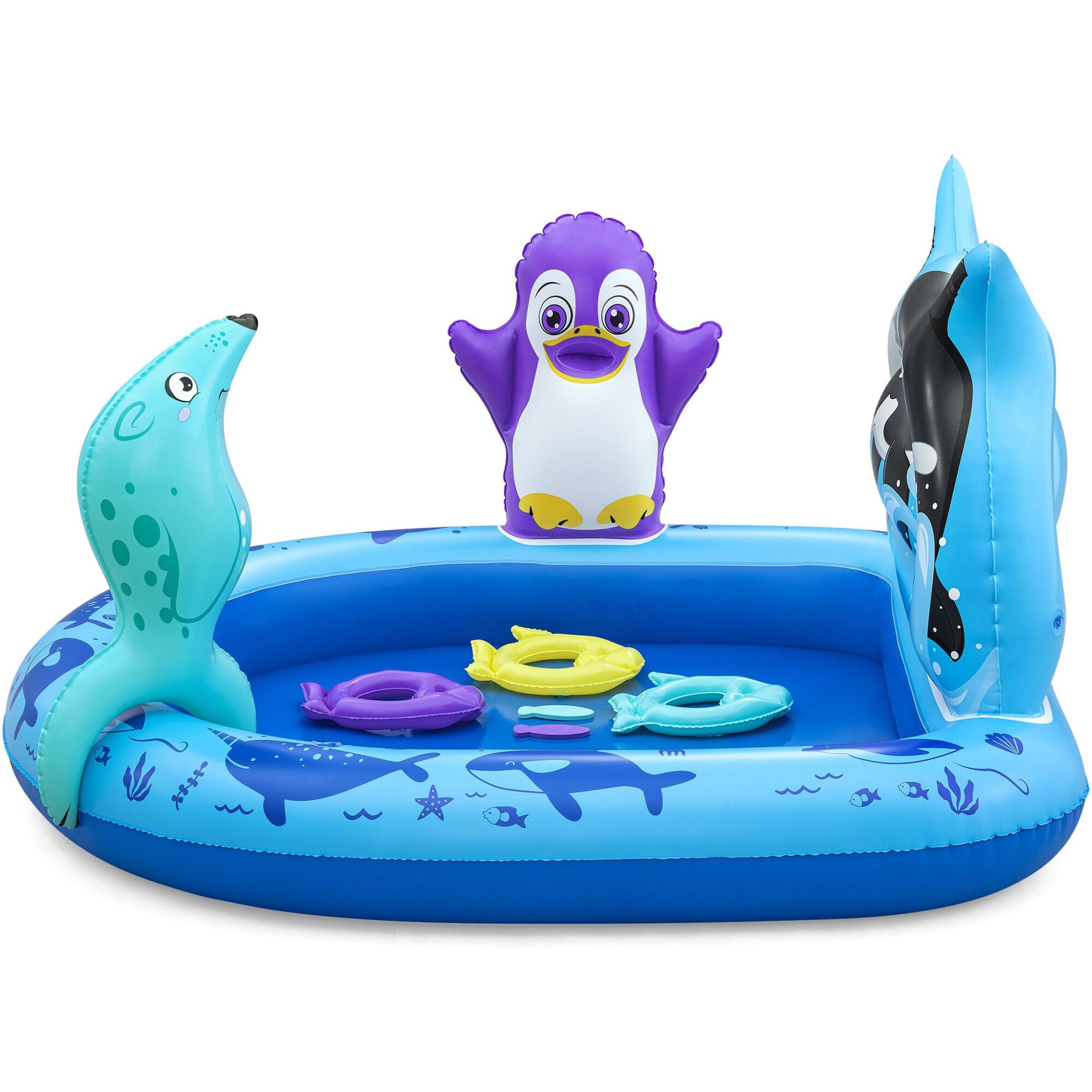 Bestway Inflatable Pool - Polar Pals, 134 x 131 x 73 cm
