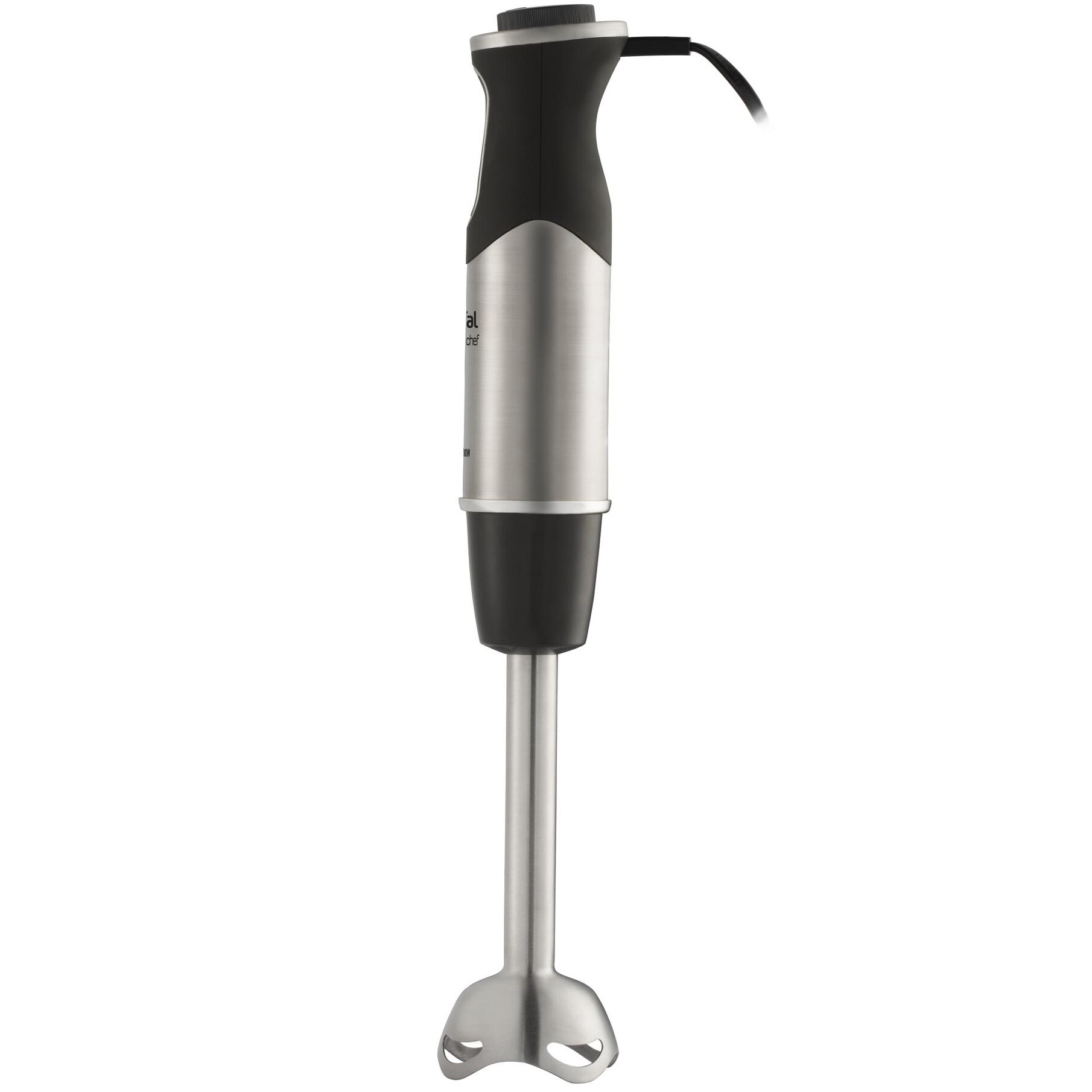 Tefal Quickchef HB656838 vertical mixer, 1000W, splash guard, 20 speeds, stainless steel leg, 0.5 L chopper, whisk, 0.8 L measuring cup, Black/Stainless Steel