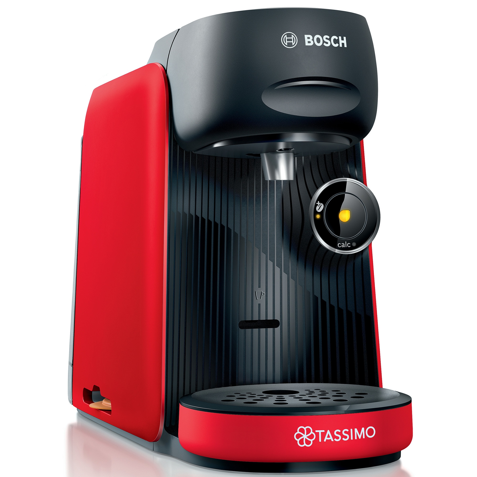 Bosch Tassimo Finesse TAS163E espresso machine, 1400w, 3.3 bar, 0.7l, self-cleaning and descaling, capsules, red
