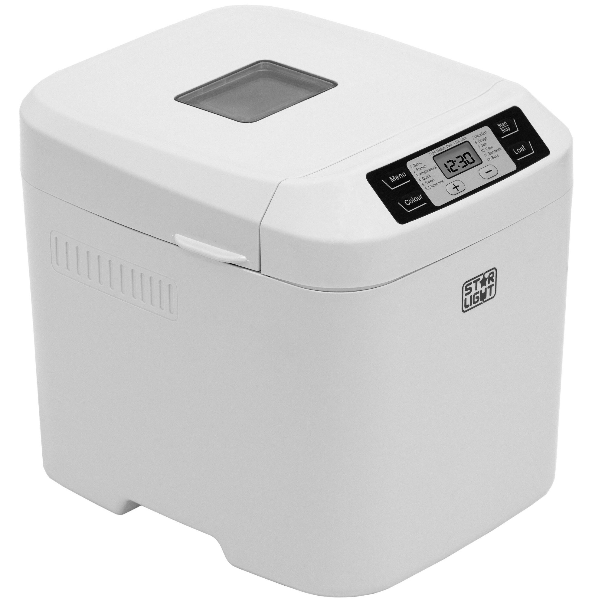 Masina de paine Star-Light MPD-550W, 550 W, 12 programe, , capacitate 900g, alb