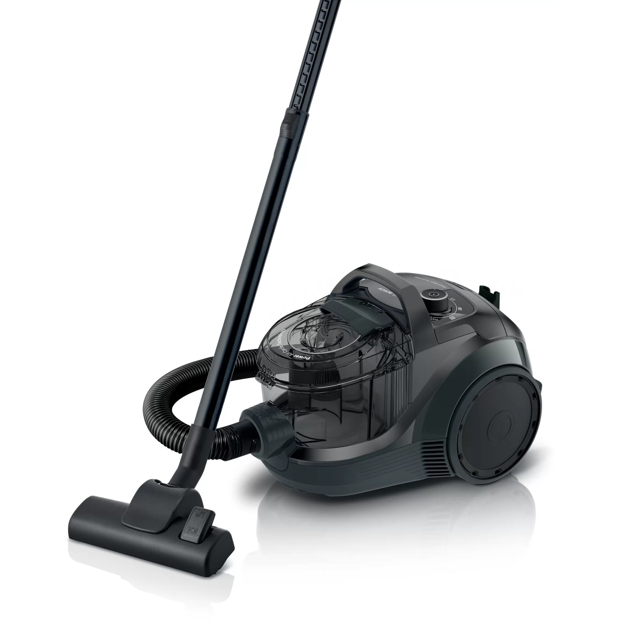 Bosch BGC21X200 Series 4 Bagless Vacuum Cleaner, Power AirCycle Technology, HEPA 13 filter, 2 liters, 550 W, 10-year motor warranty, annual energy consumption: 27.5 kWh/year, Black