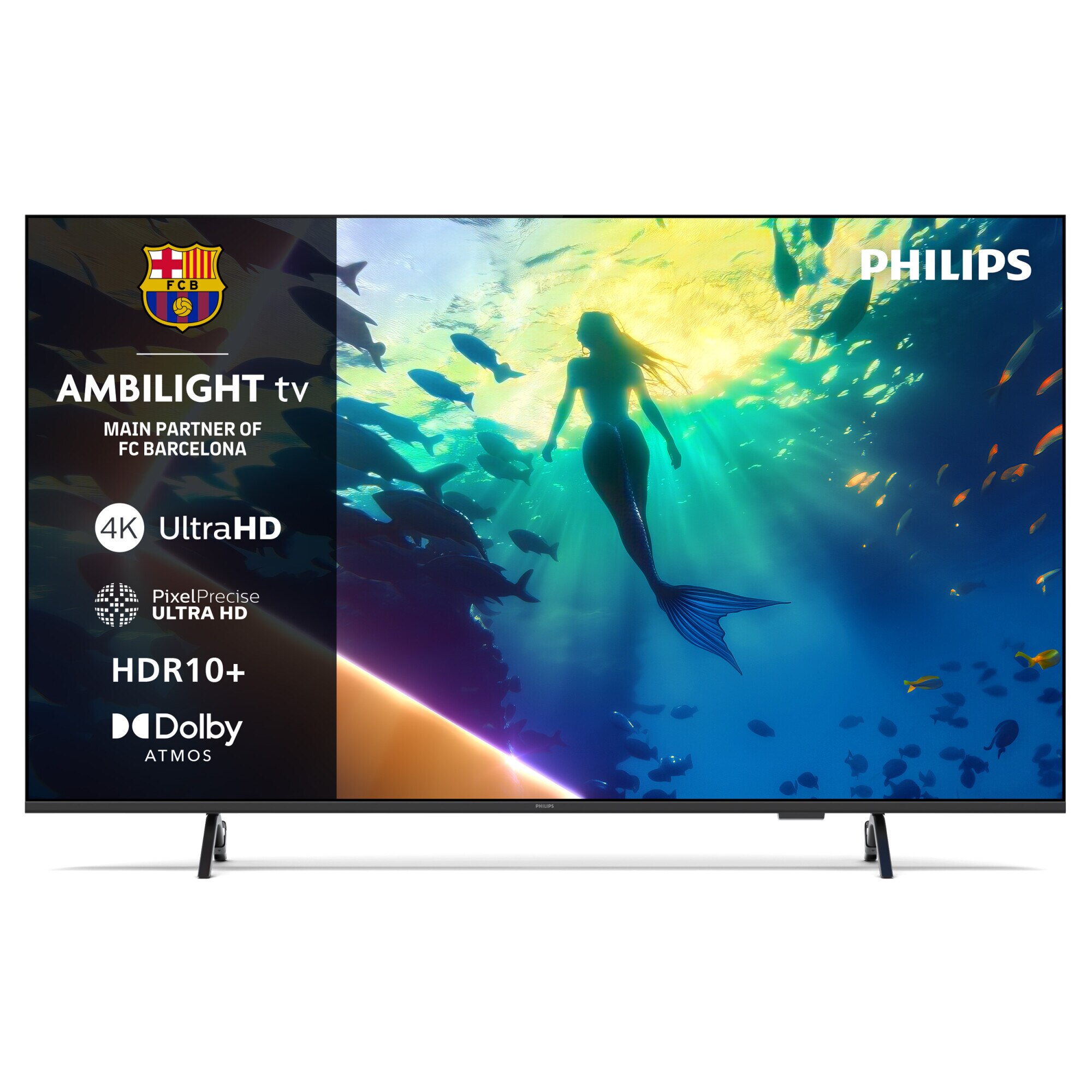 Televizor Philips AMBILIGHT tv LED 55PUS8010, 139 cm, Smart TV, 4K Ultra HD, Clasa E (Model 2025)