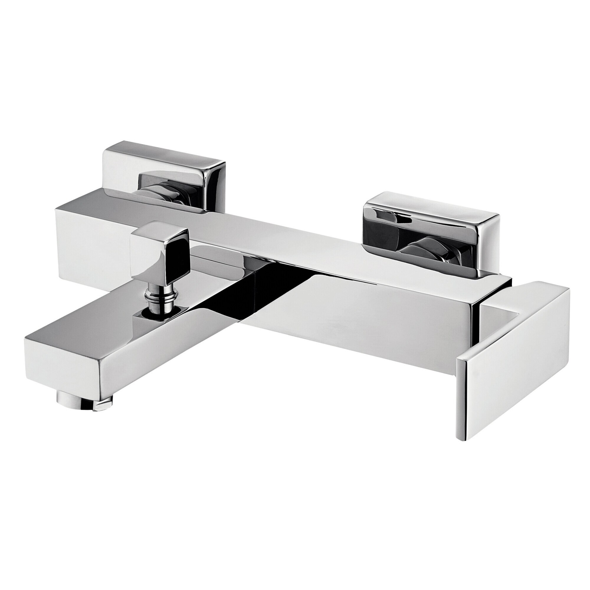 Baterie cada/dus Idrobric Zoe, crom lucios, cartus ceramic Ø 25 mm, rozete perete