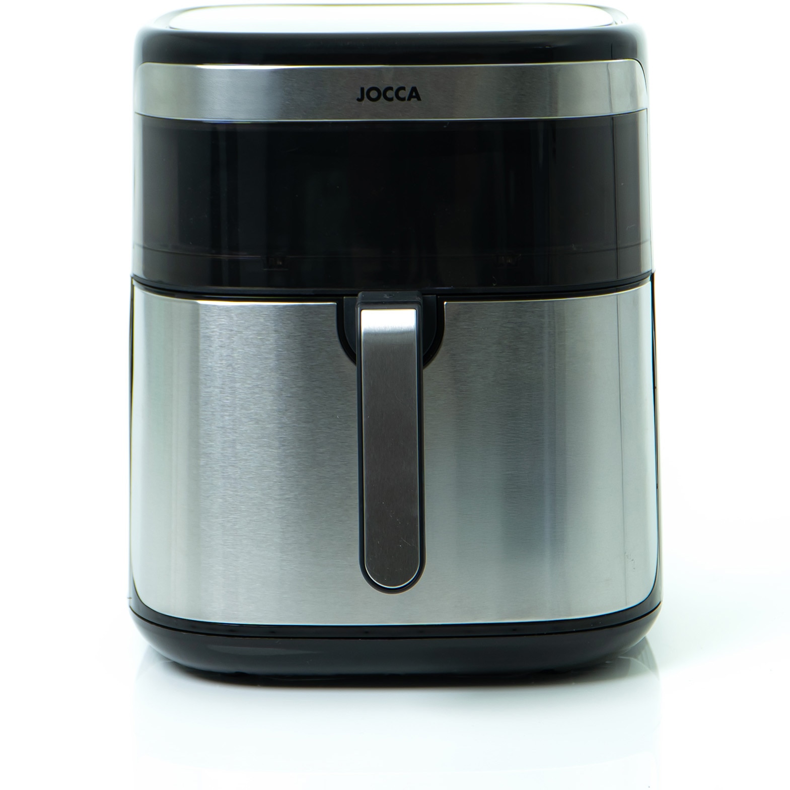 Hot air fryer, oil-free, Jocca 2385, 1700W, 10L, top window, touch control, LED display, 8 preset programs, non-stick grill, cool-touch handle, overheating protection, black