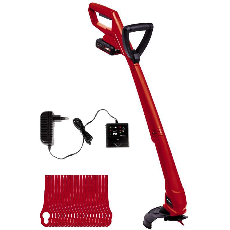 Einhell Power XChange GCCT 1824 Li cordless lawn mower, 18 V, 24 cm cutting diameter, 15 Ah battery, charger, 20 blades