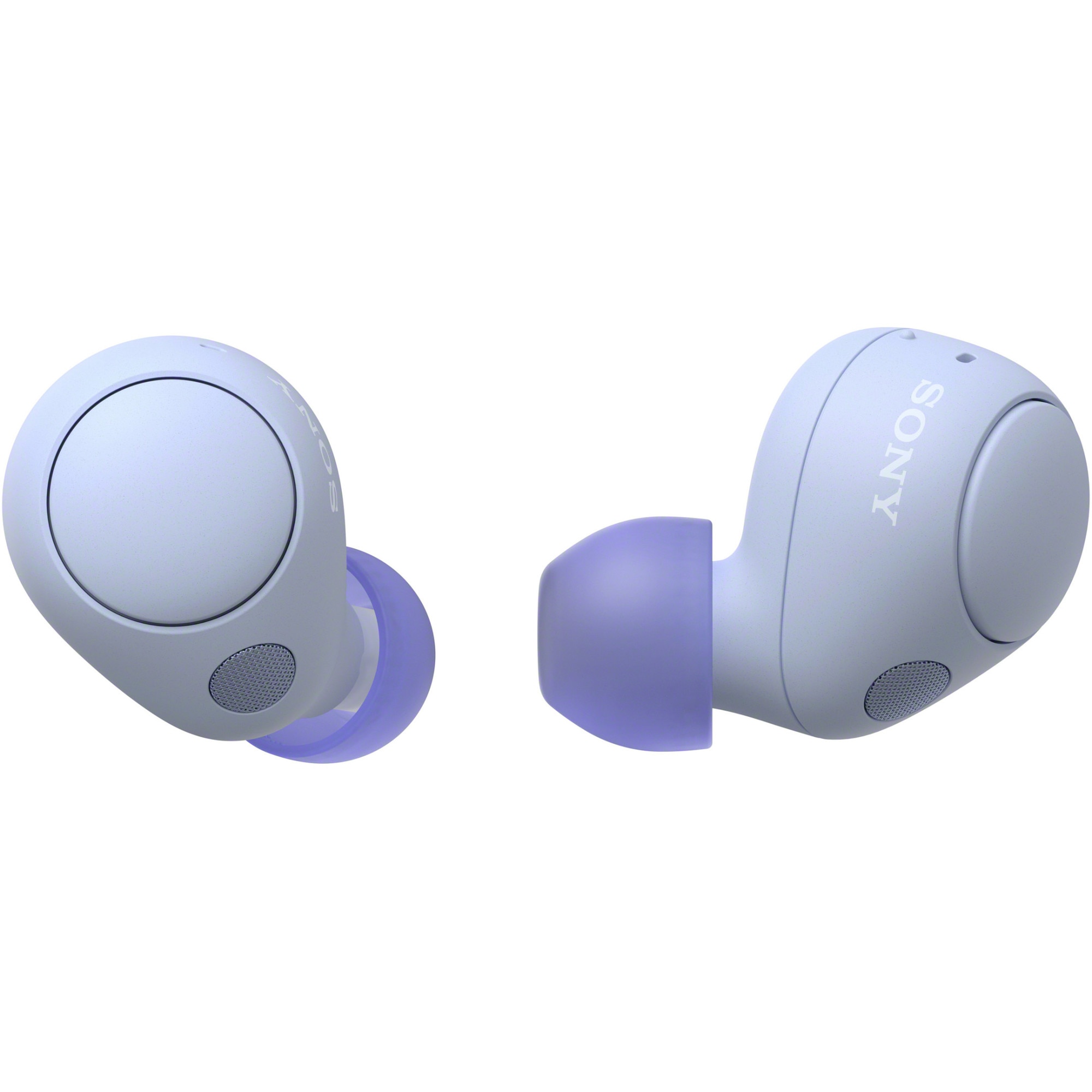 Sony WFC700NV InEar Headphones: True Wireless, Noise Canceling, Bluetooth, Mic, 20h Battery, Purple, IPX4